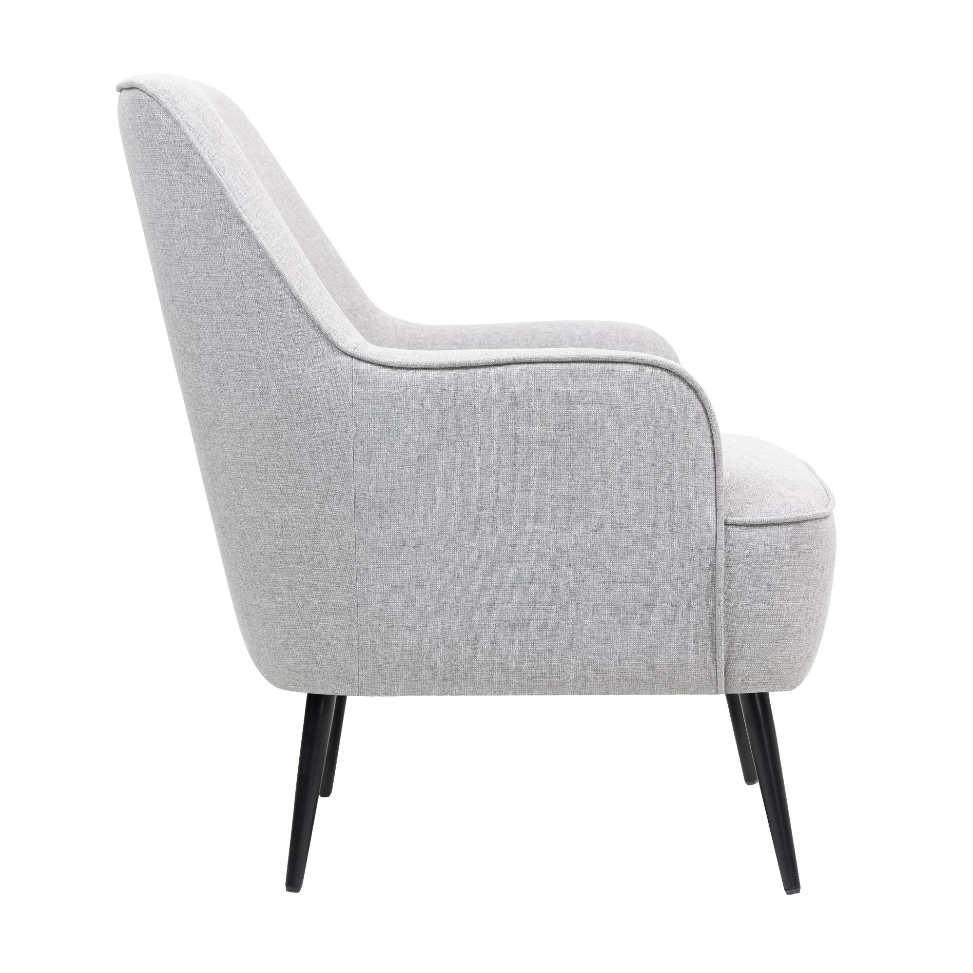 Abigail Premium Fabric Armchair Grey - Image 4