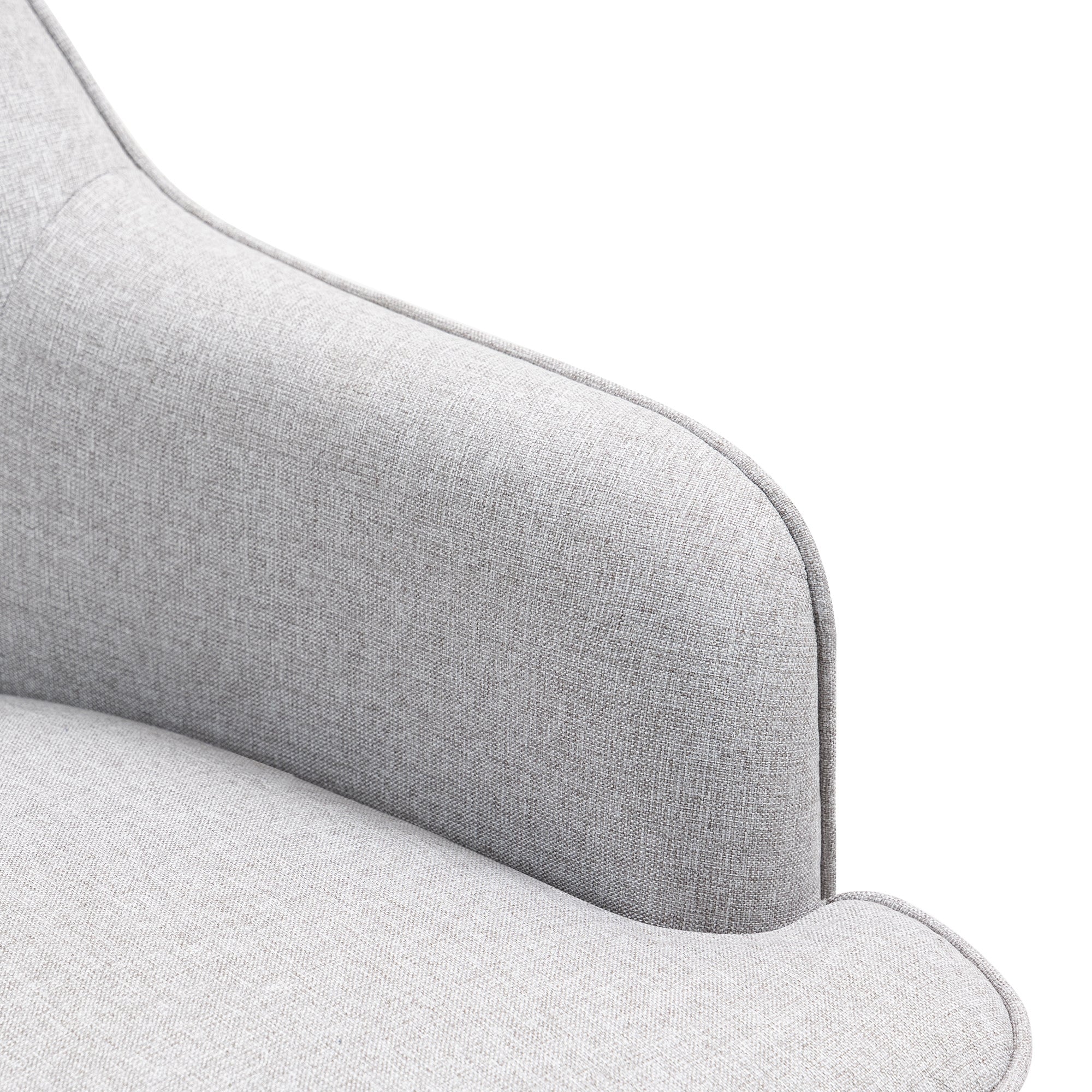 Abigail Premium Fabric Armchair Grey - Image 8