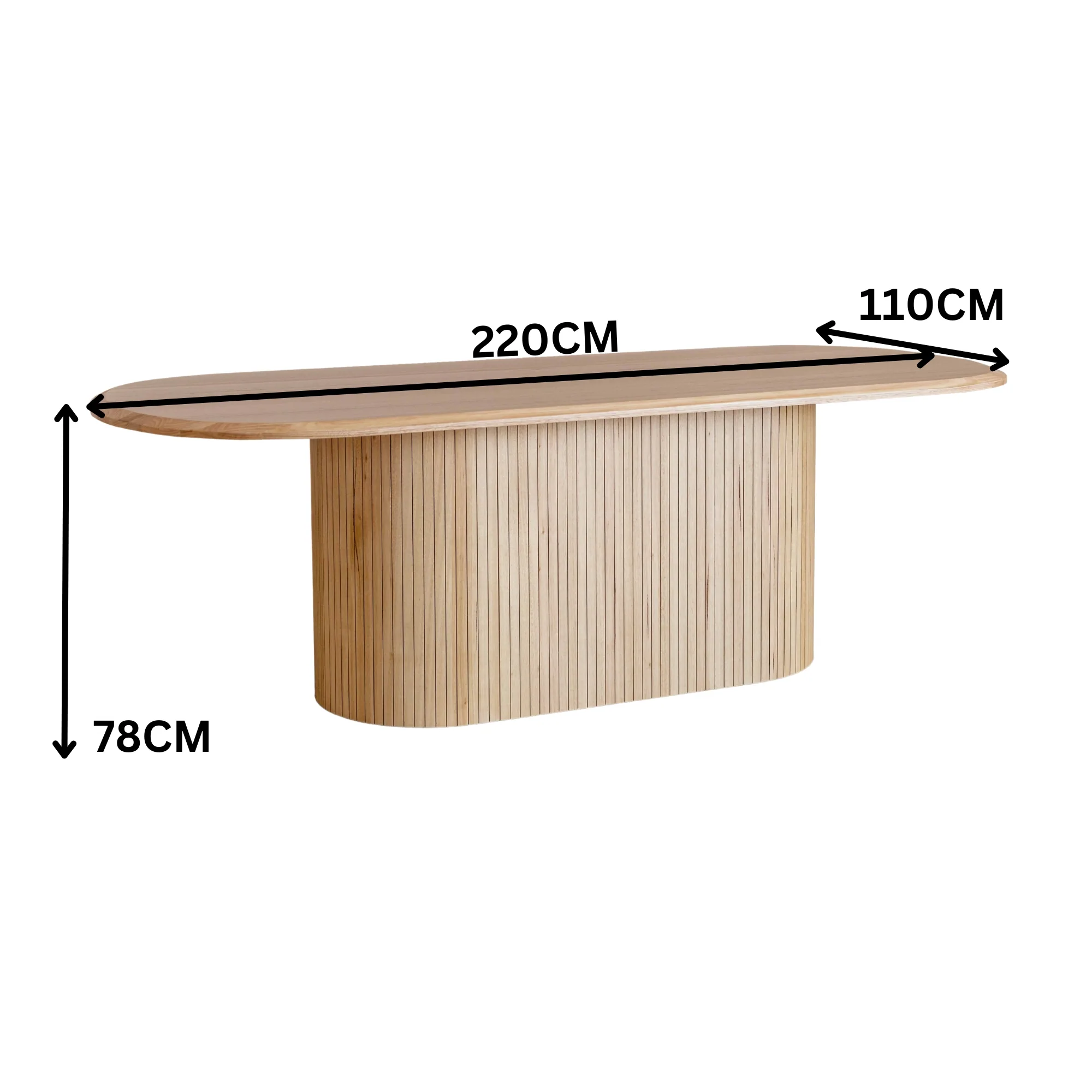 Arushi 220cm Dining Table Natural - Image 2
