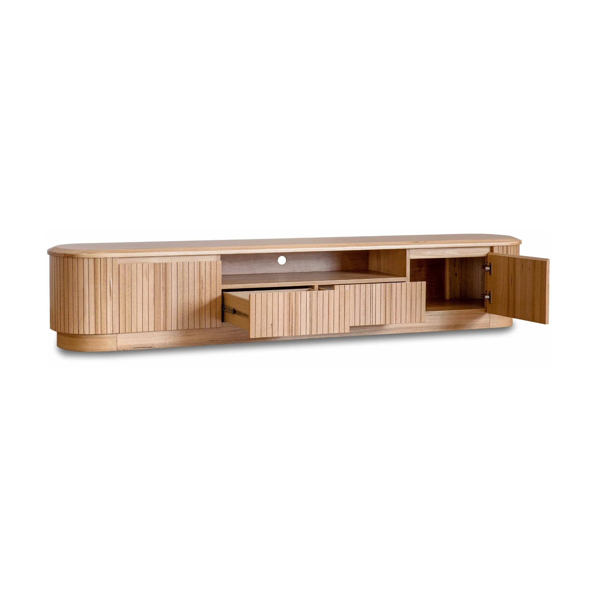 Arushi 240cm ETU Entertainment TV Unit Natural - Image 5