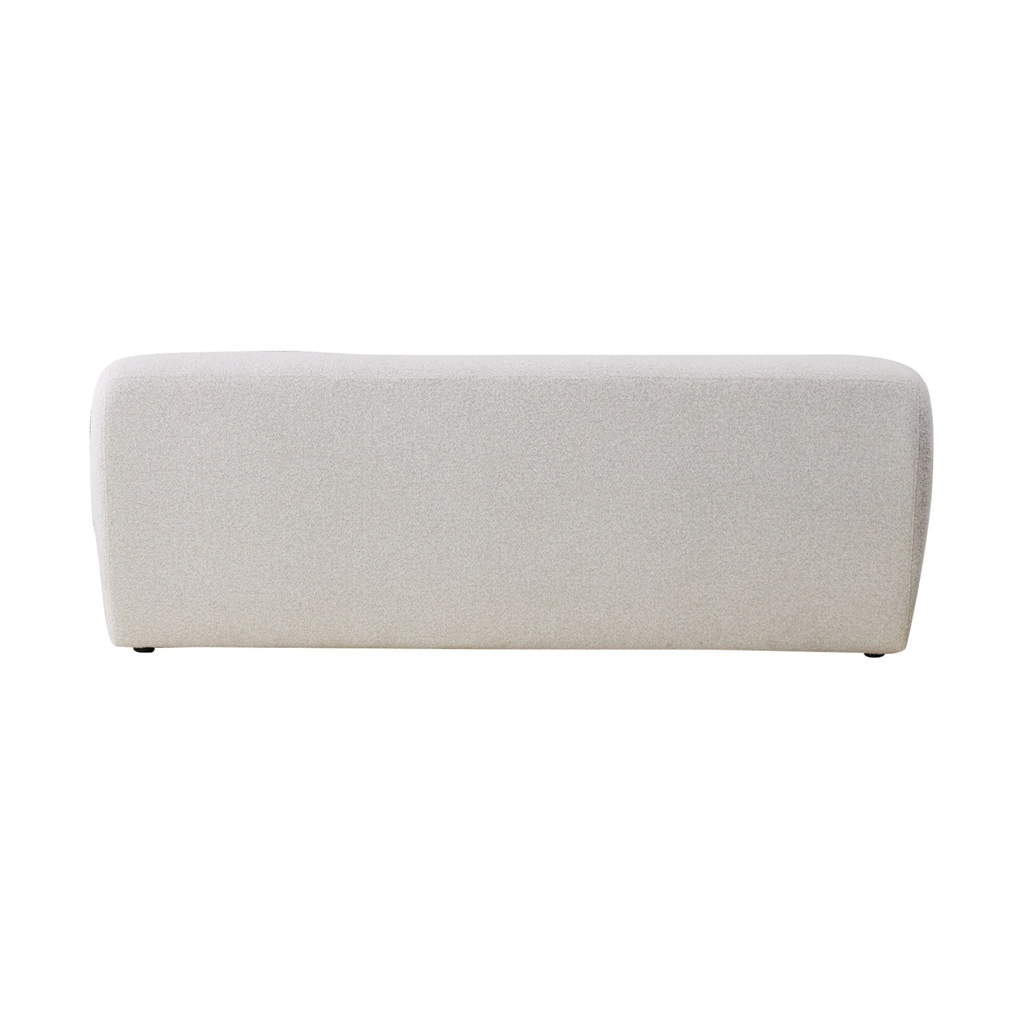Leia 2 Seater Boucle Fabric Sofa Lounge Coco White - Image 6