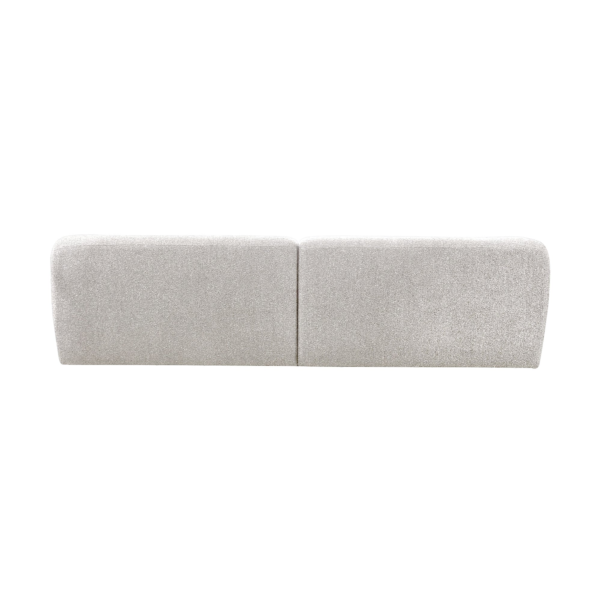 Leia 3 Seater Boucle Fabric Sofa Lounge Coco White - Image 7
