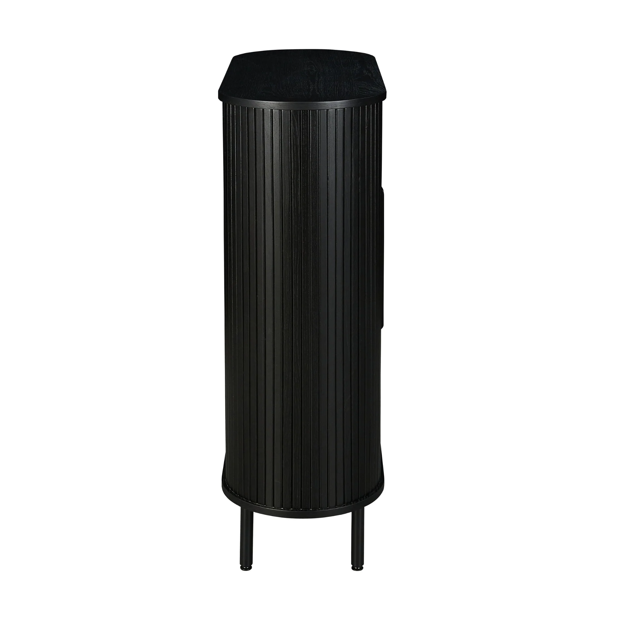 Alamein Dania 118cm Hall Table Storage Cabinet Black - Image 3