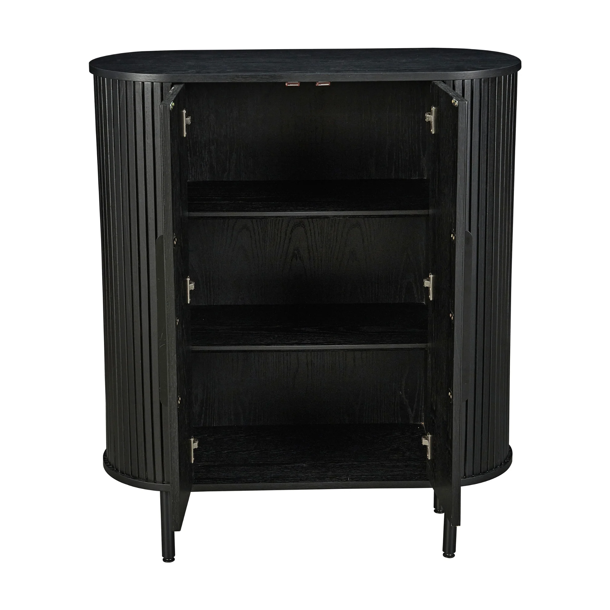 Alamein Dania 118cm Hall Table Storage Cabinet Black - Image 5