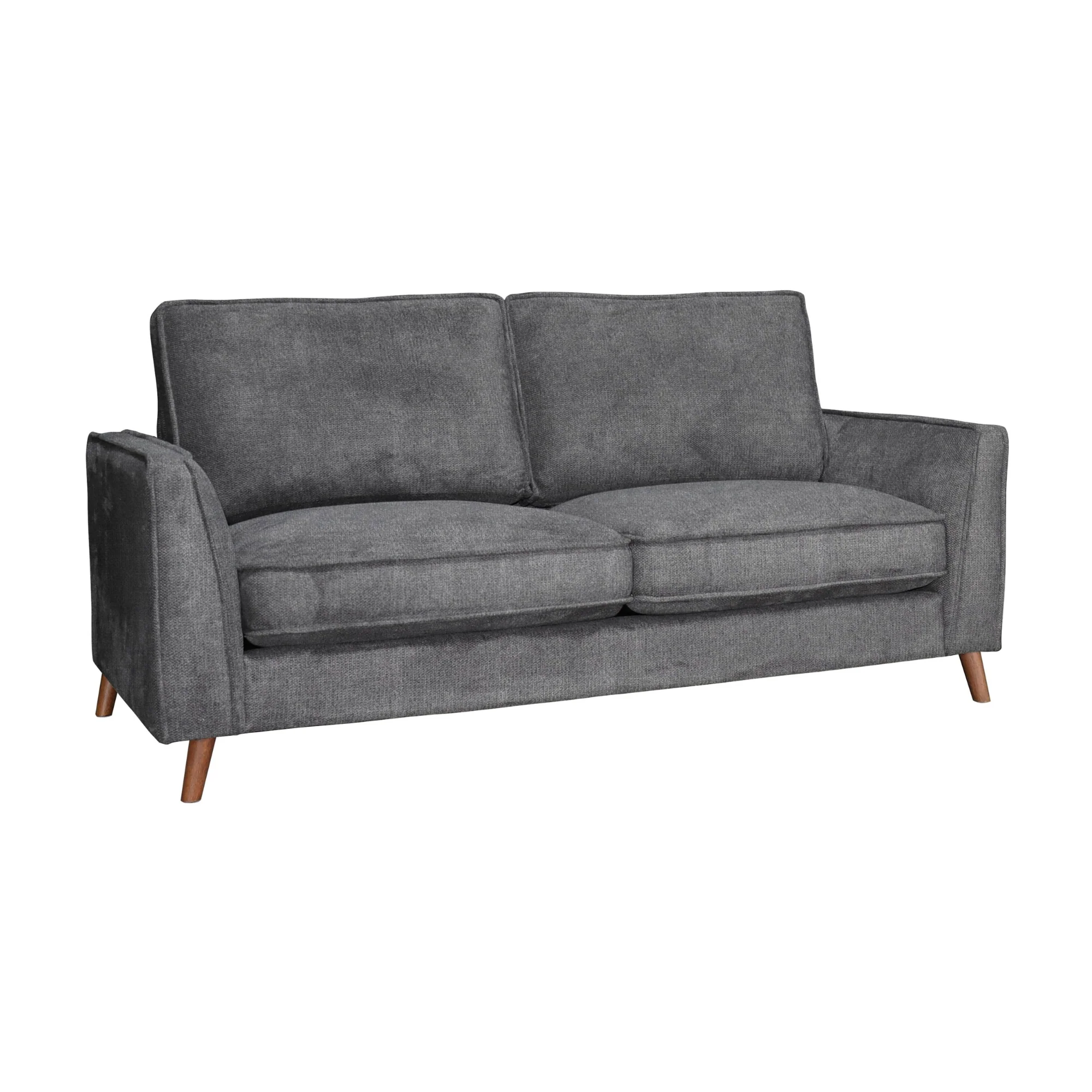Alexa 3 + 2 Seater Set Fabric Sofa Anthracite Dark Grey - Image 4
