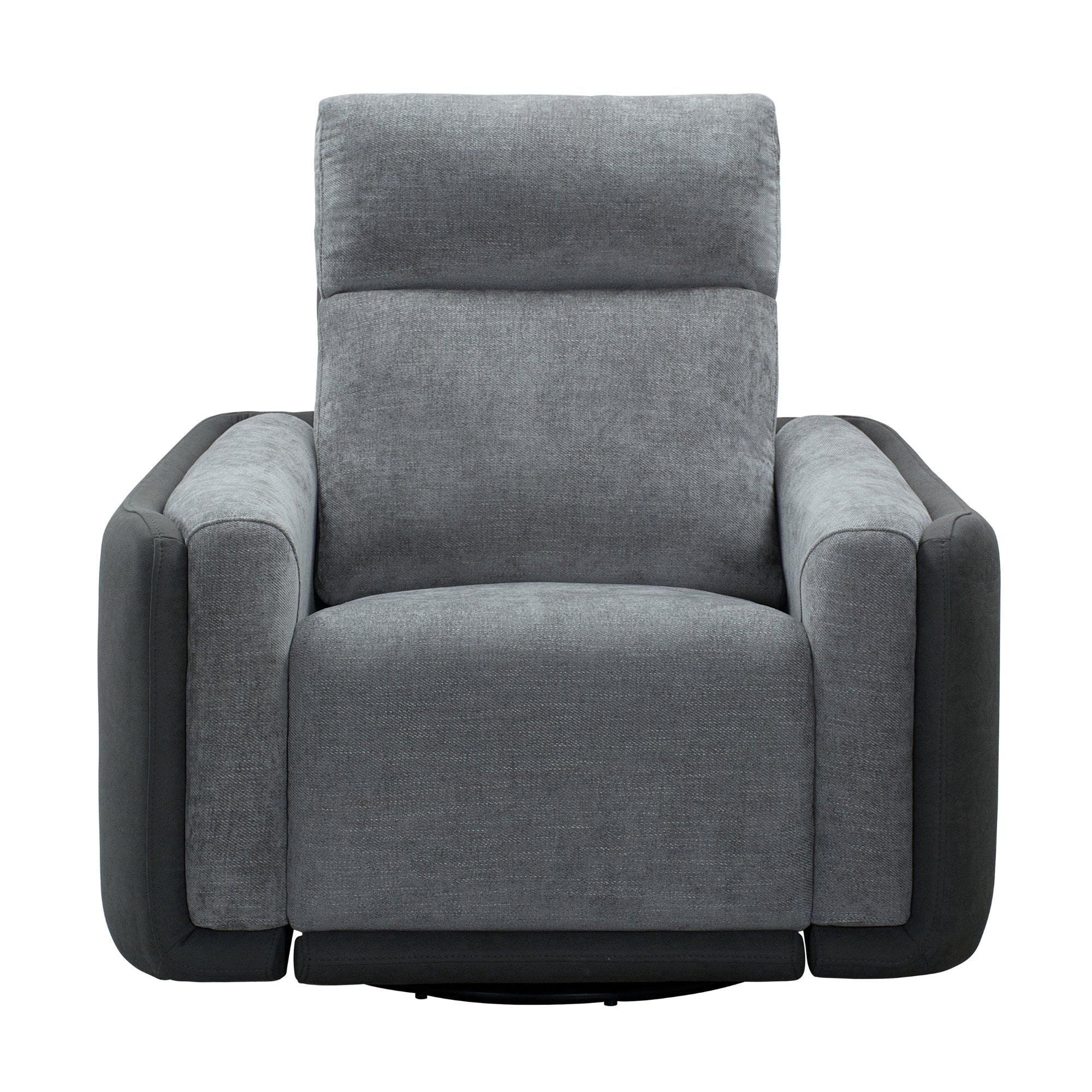Alexios 1 Seater Fabric Electric Recliner Sofa Chair Lounge Grey - Image 2
