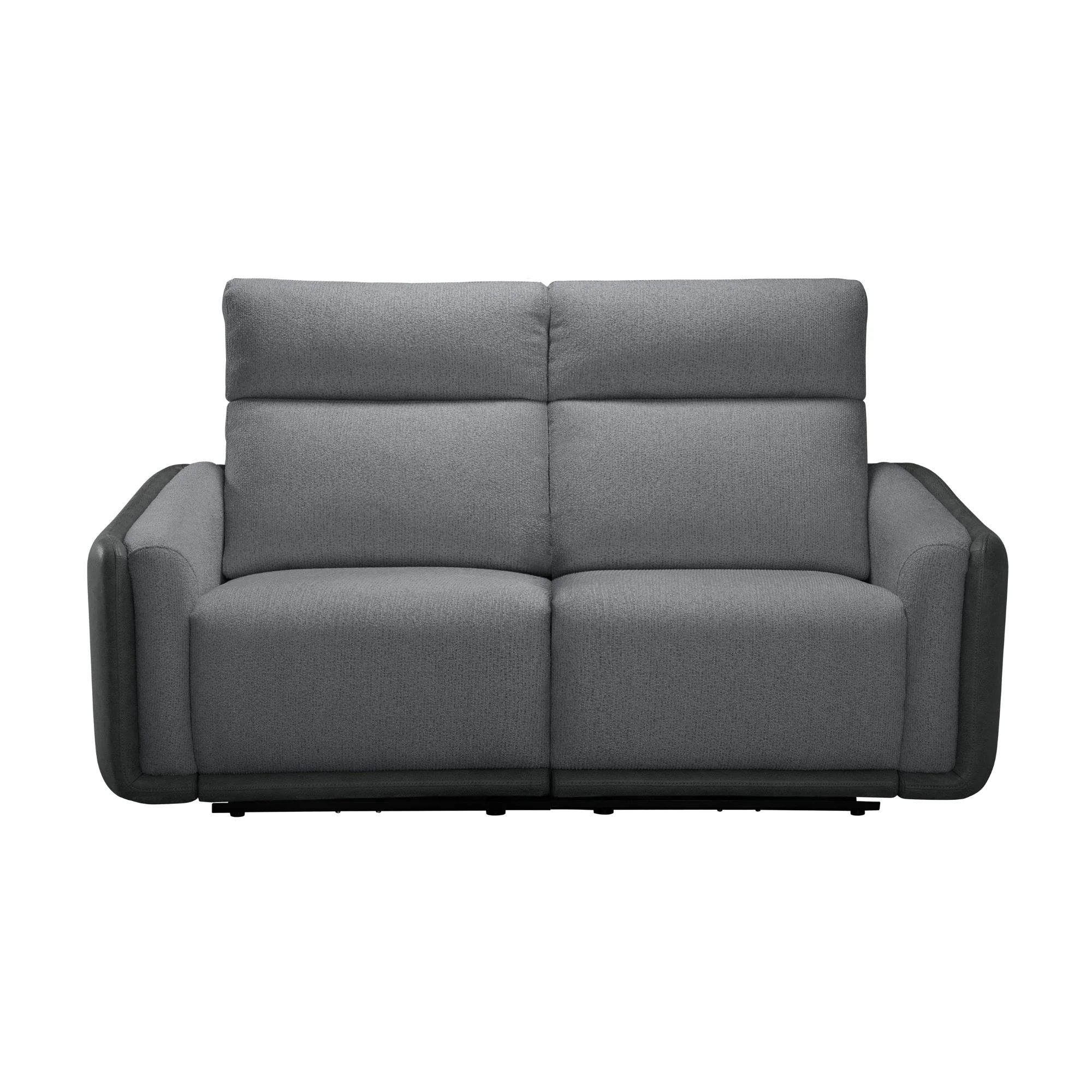 Alexios 2 Seater Fabric Electric Recliner Sofa Lounge Grey - Image 2