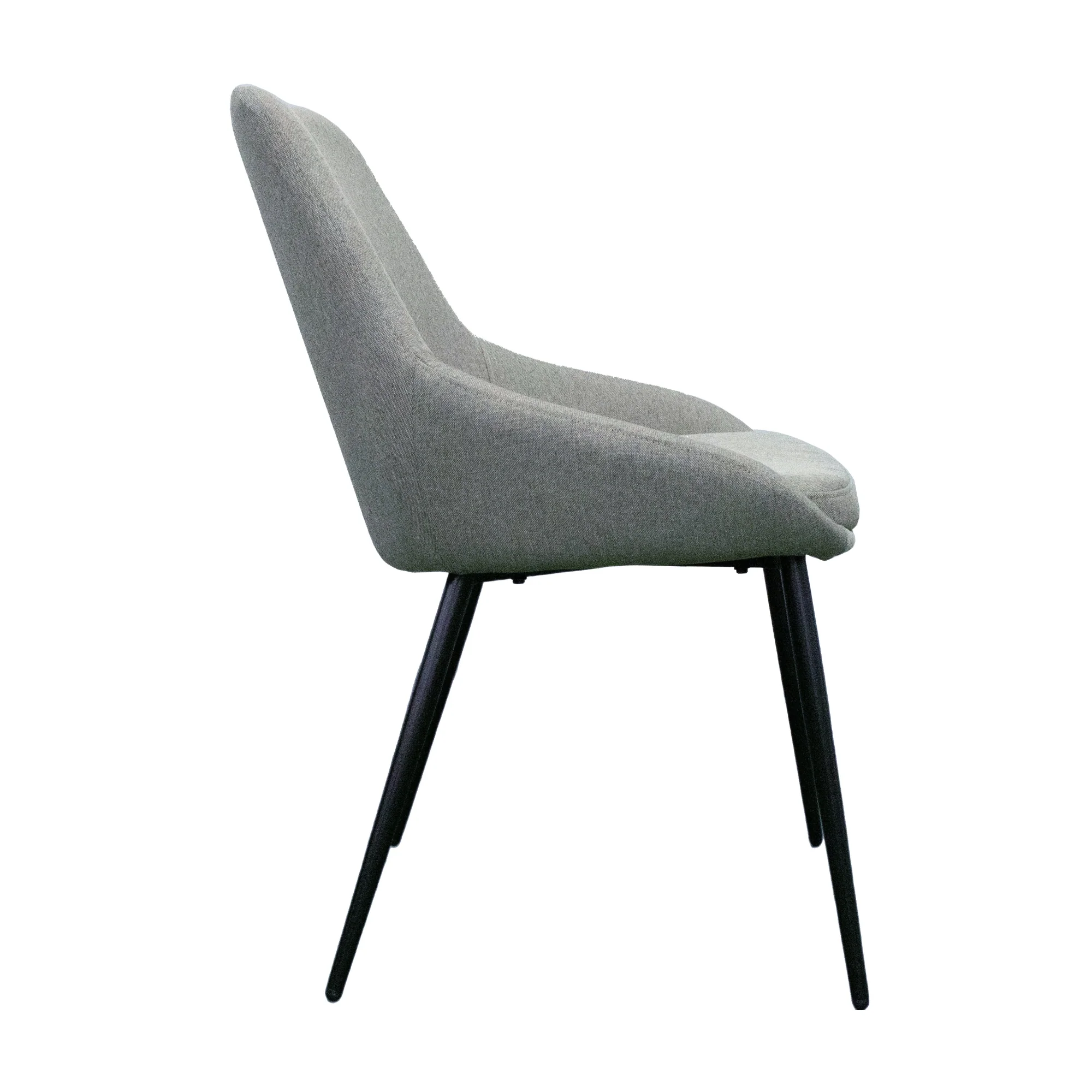 Alfie 4pc Set Fabric Dining Chair Light Grey - Image 4