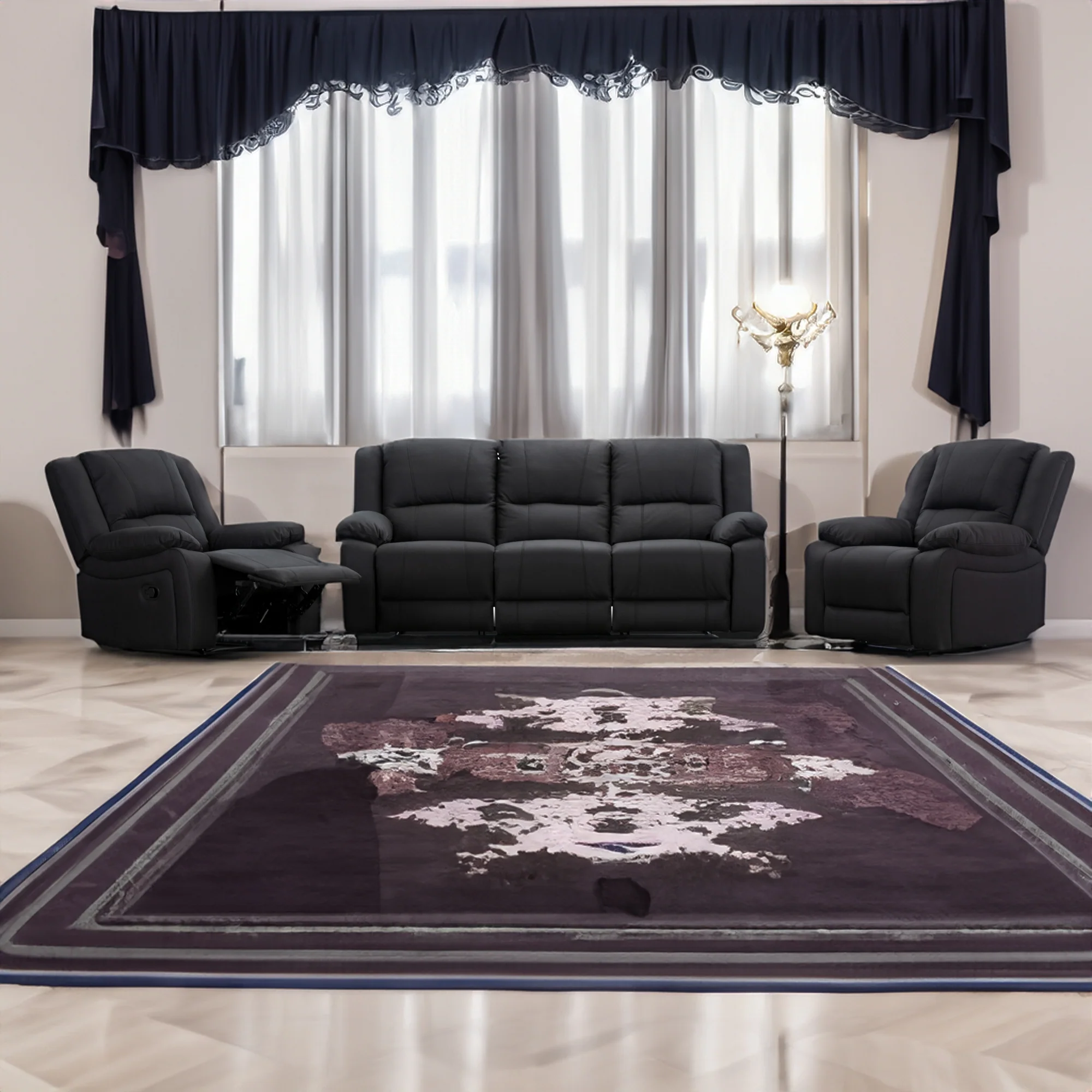 Anderson Fabric Electric Recliner Sofa Lounge Chair - Image 115