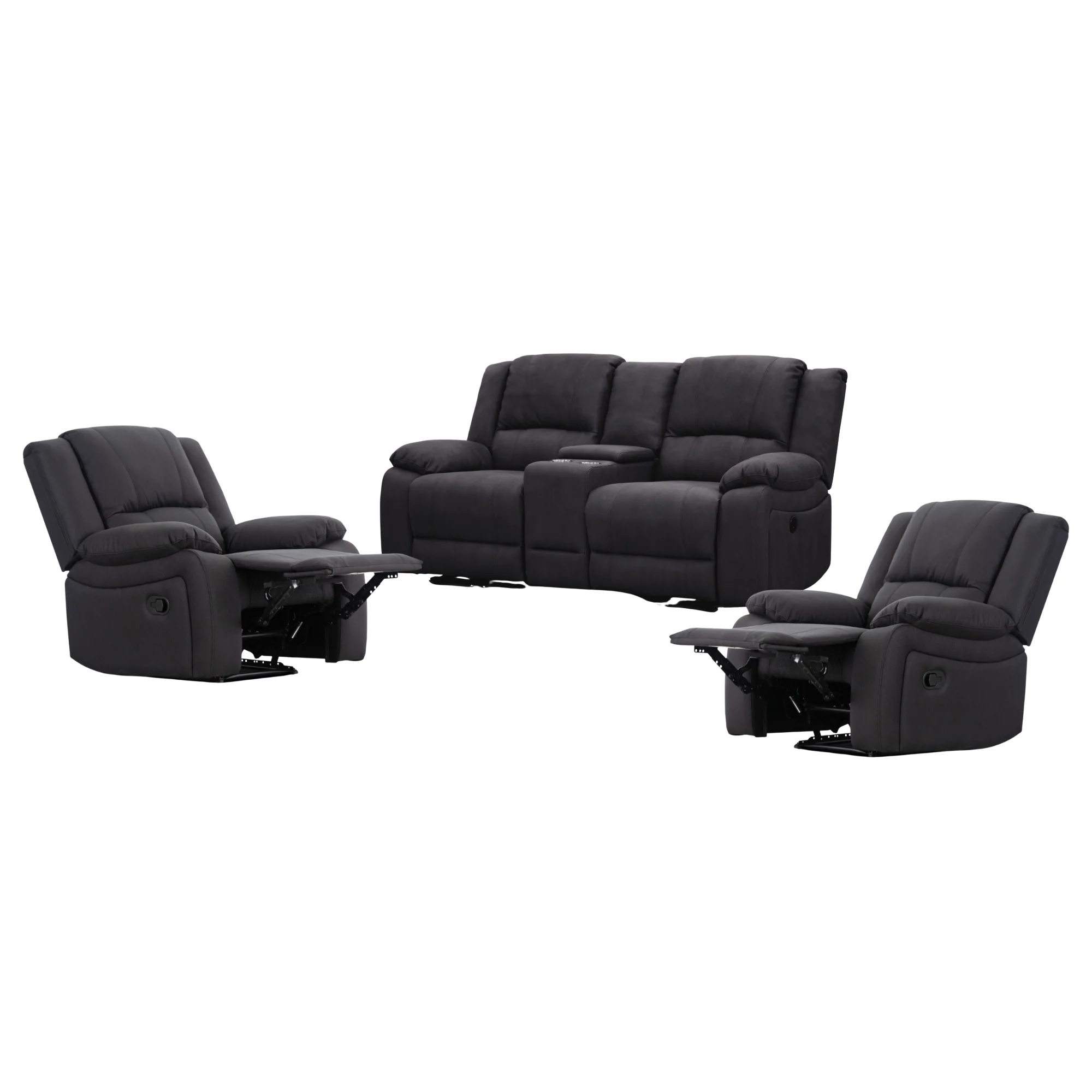 Anderson Fabric Electric Recliner Sofa Lounge Chair - Image 130