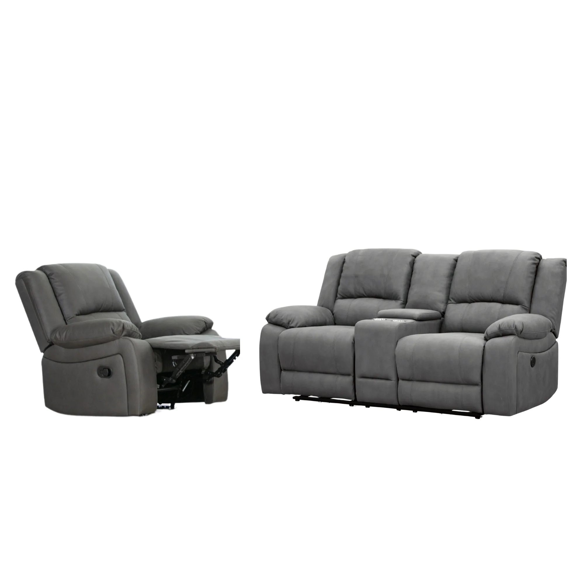 Anderson Fabric Electric Recliner Sofa Lounge Chair - Image 170
