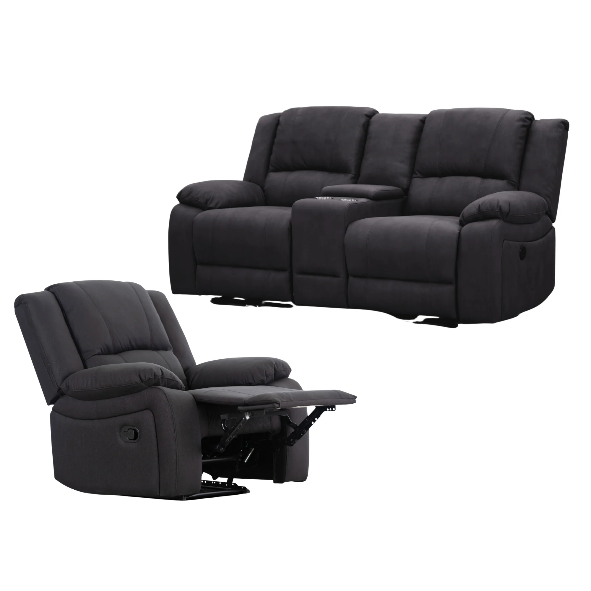 Anderson Fabric Electric Recliner Sofa Lounge Chair - Image 178