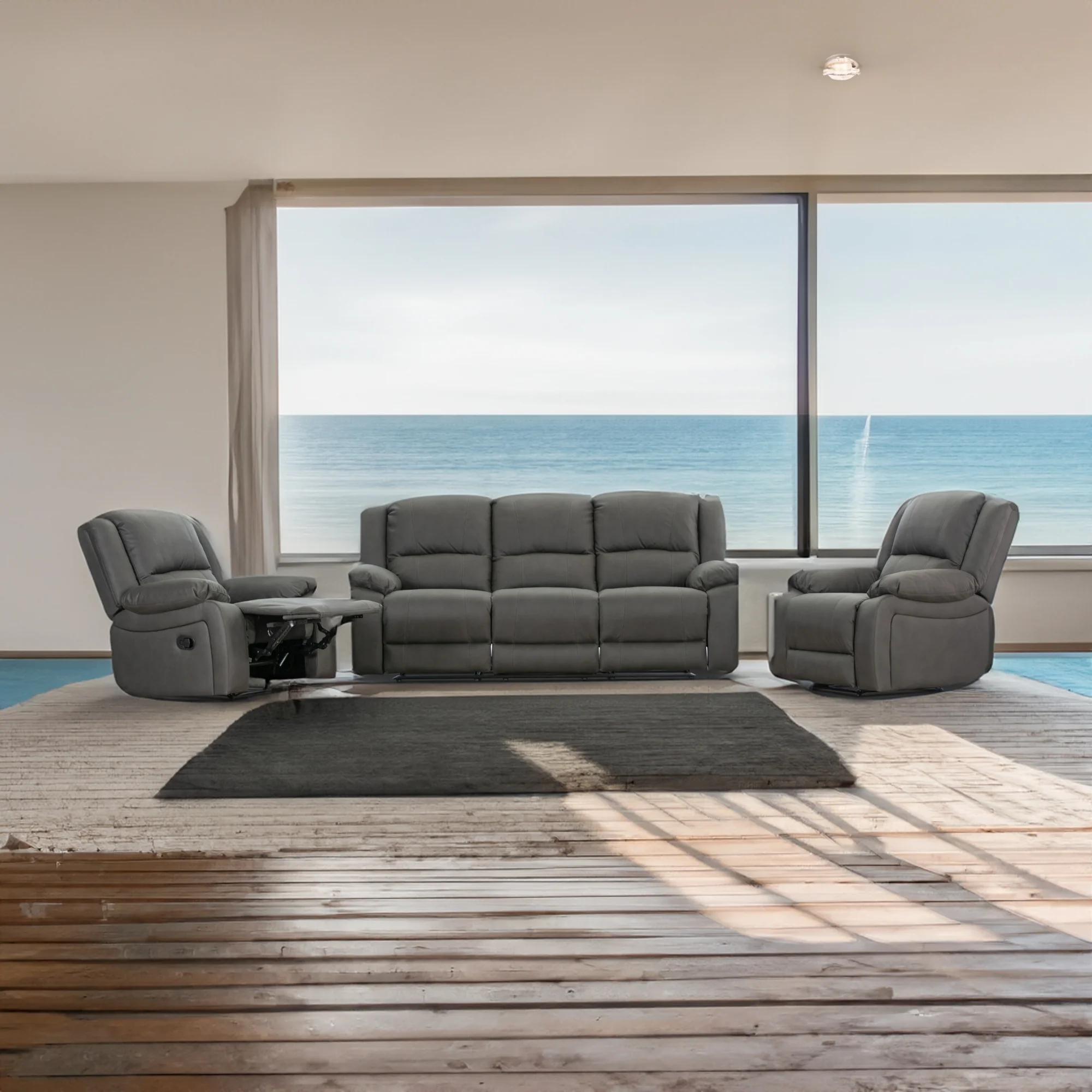 Anderson Fabric Electric Recliner Sofa Lounge Chair - Image 26