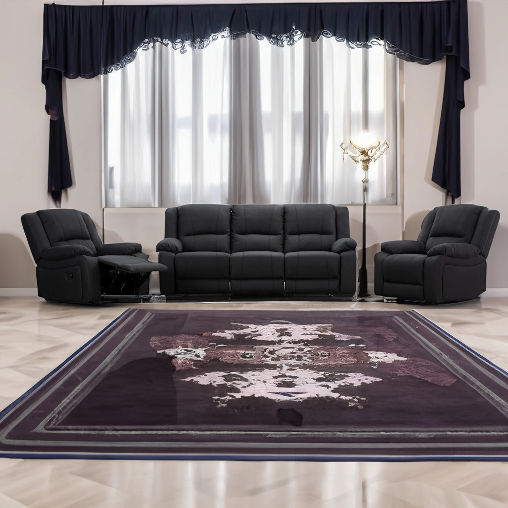 Anderson Fabric Electric Recliner Sofa Lounge Chair - Image 68