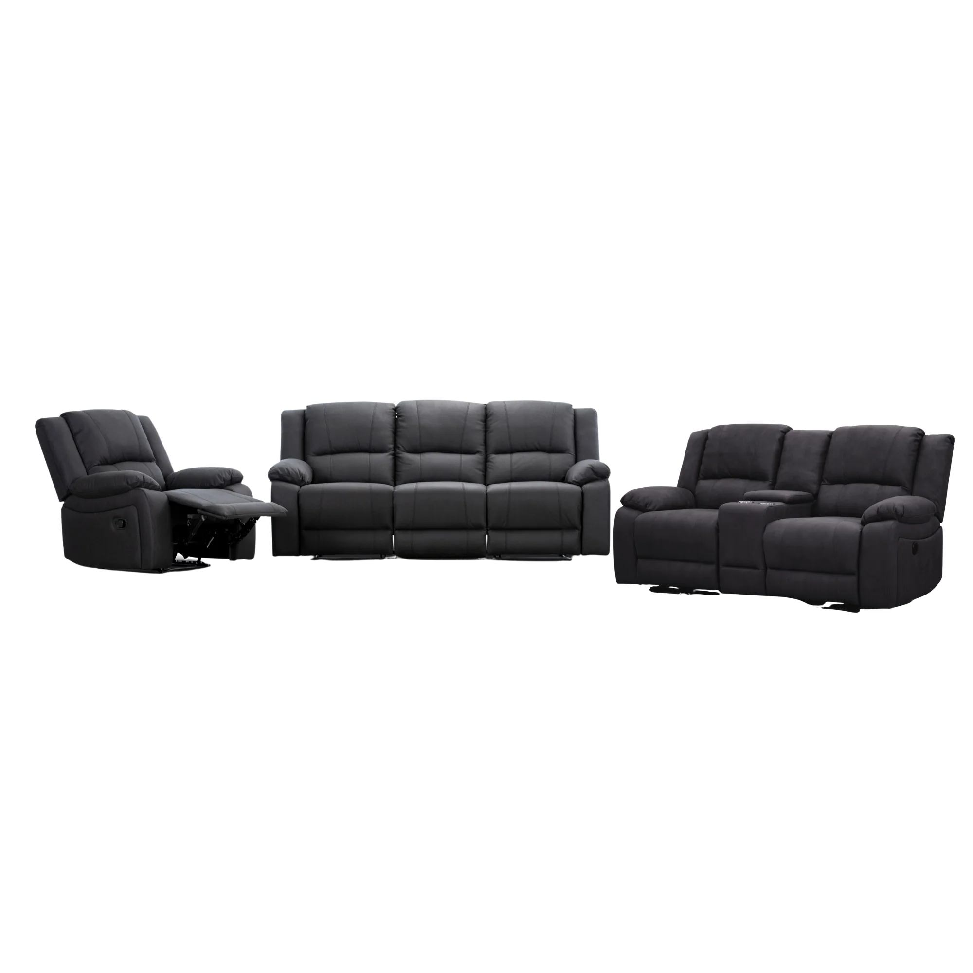 Anderson Fabric Electric Recliner Sofa Lounge Chair - Image 9