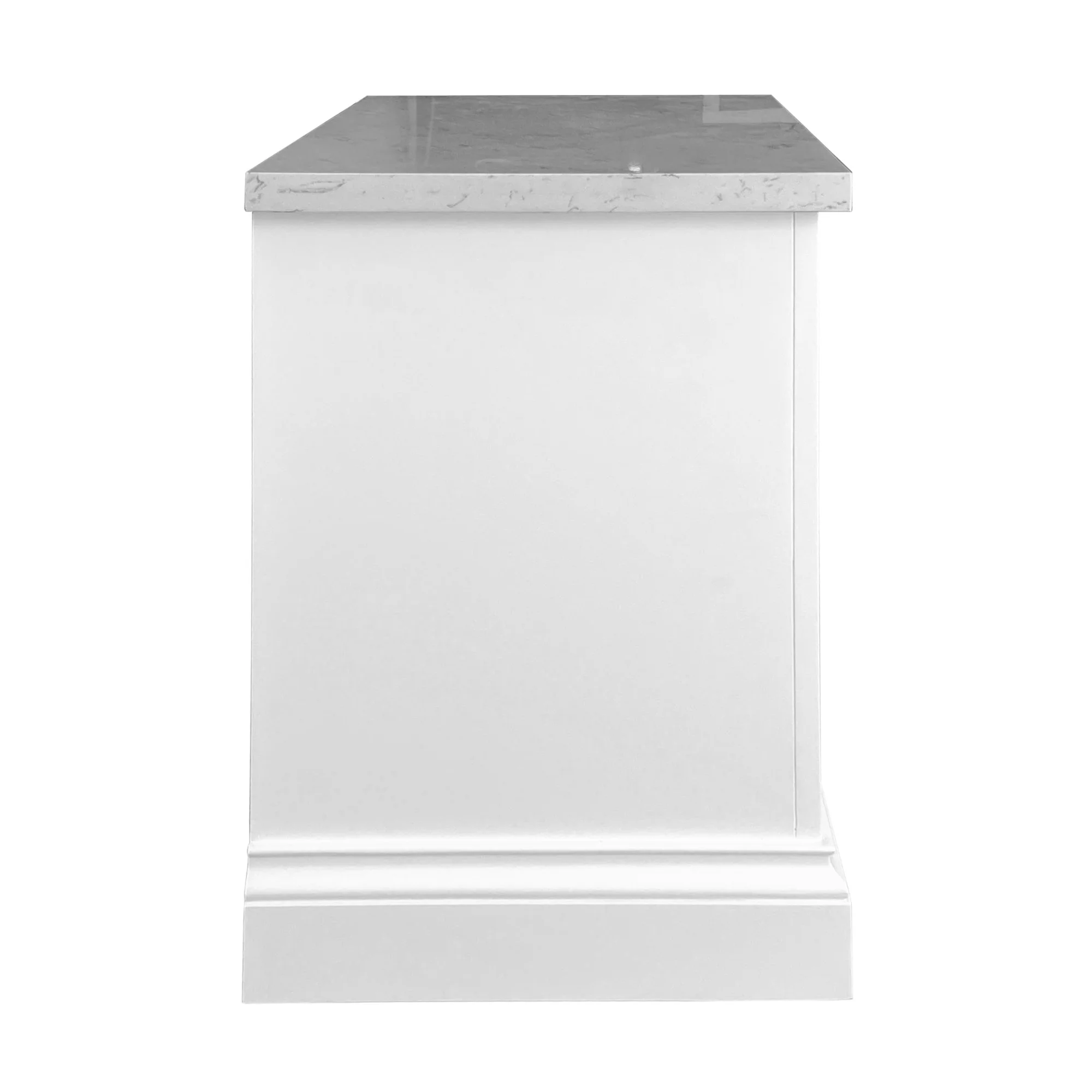 Andes Bedside Table Marble Top White - Image 5