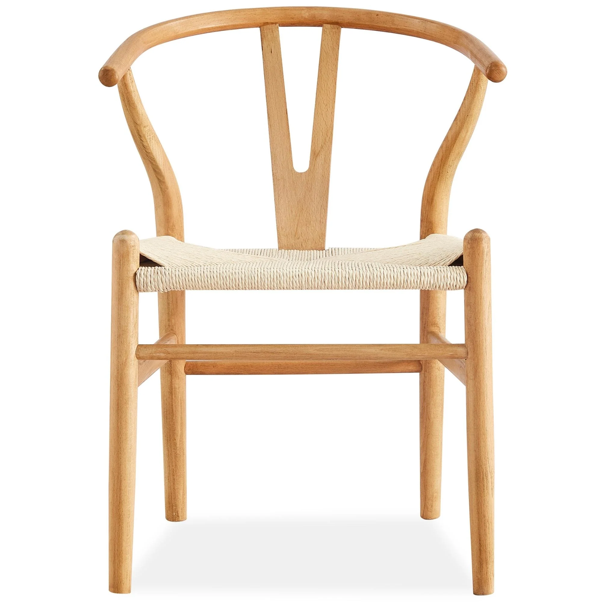 Anemone  Set of 2 Wishbone Dining Chair Natural - Image 3