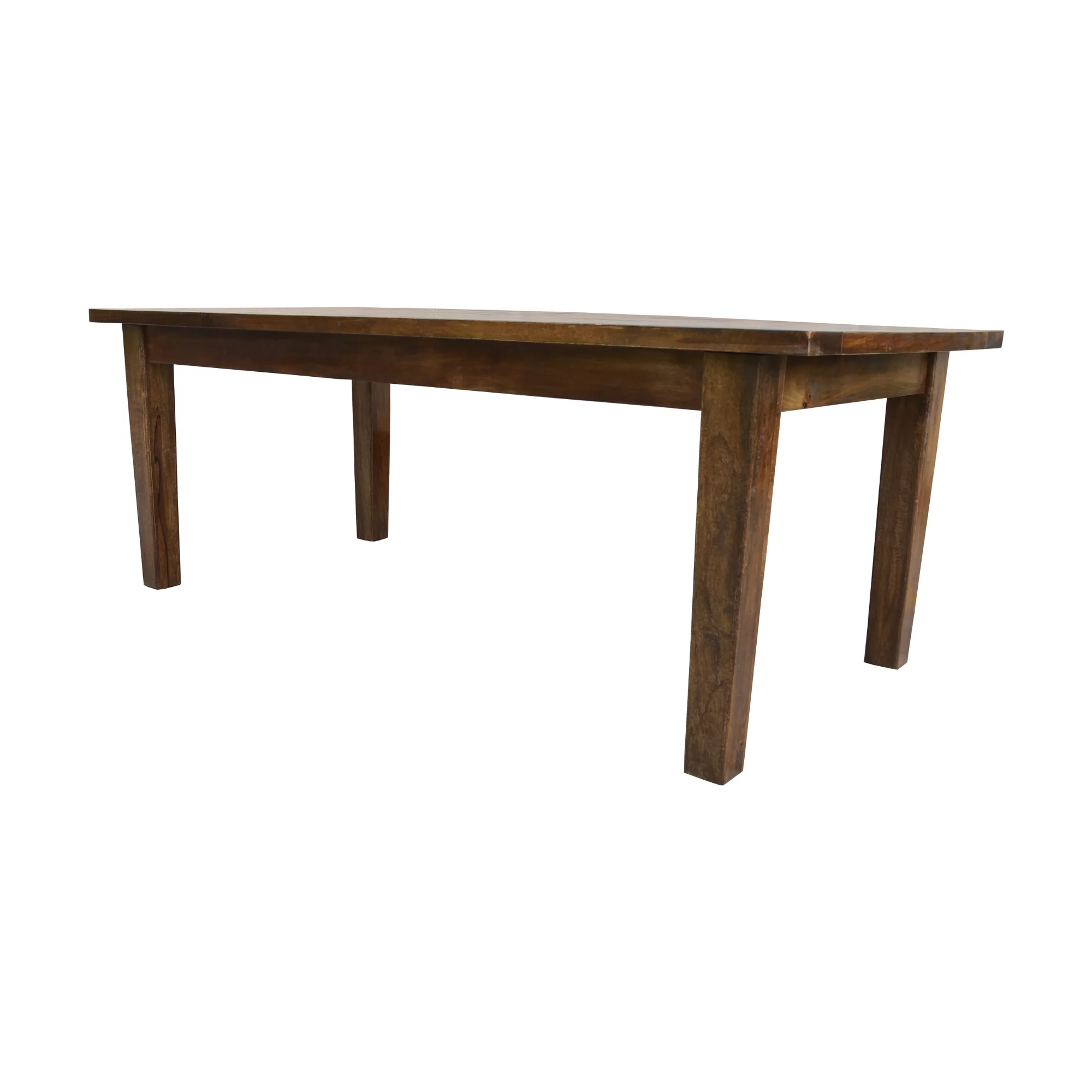 Antique 210cm Dining Table Solid Mango Wood Frame Brown - Image 4
