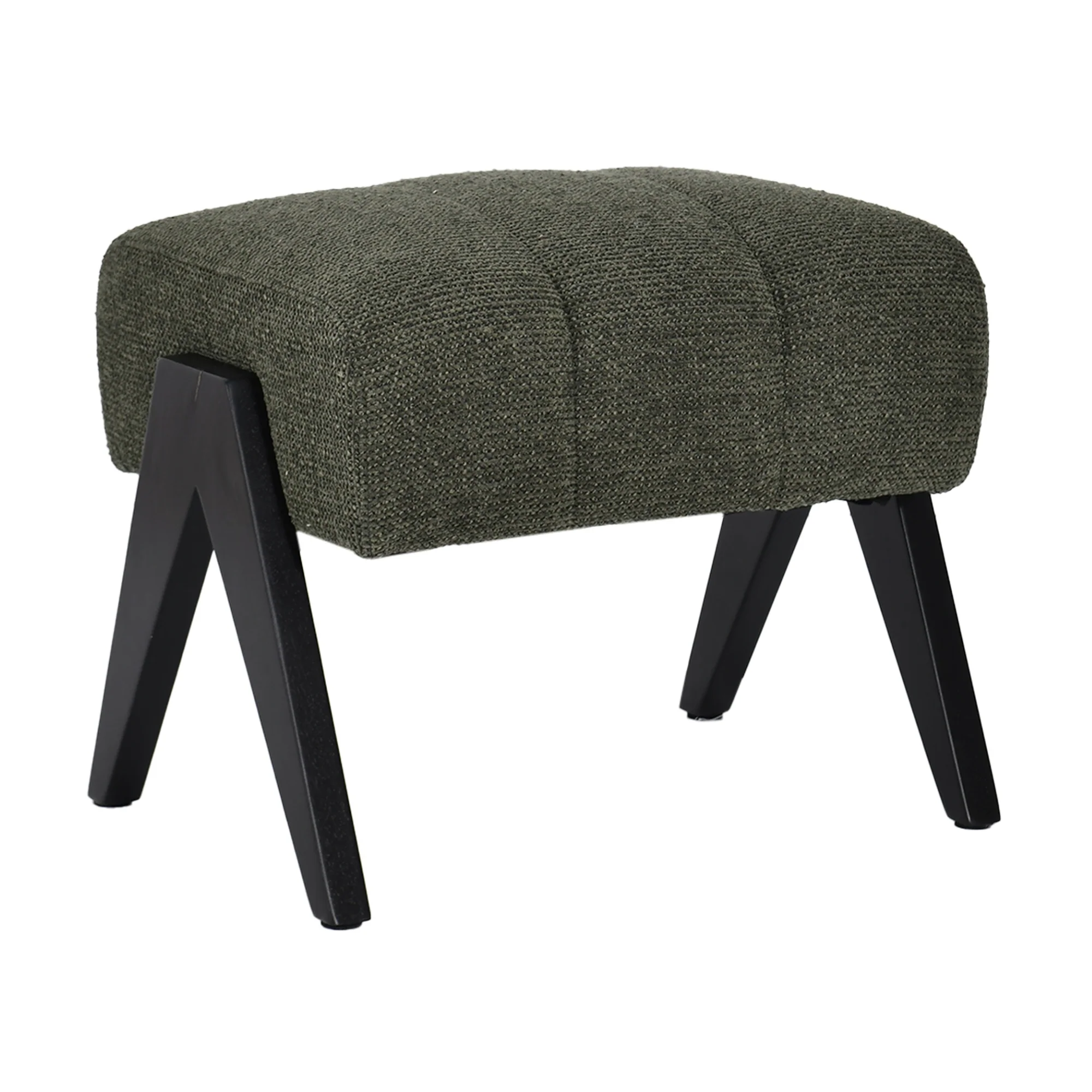 Arbor Fabric Accent Chair Foot Stool Green - Image 4