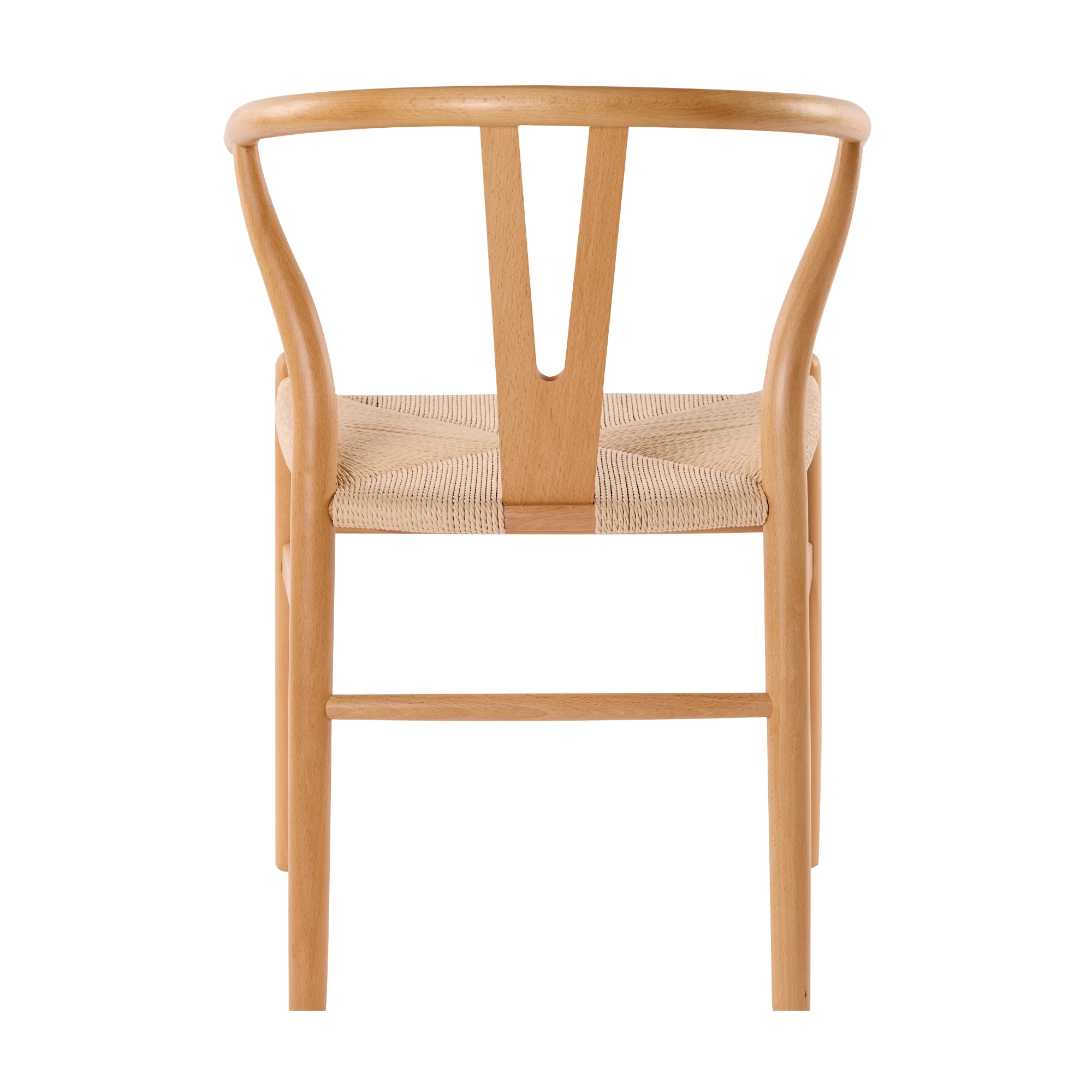 Ark Wishbone 2pc Set Dining Chair Replica Hans Wenger Natural - Image 6
