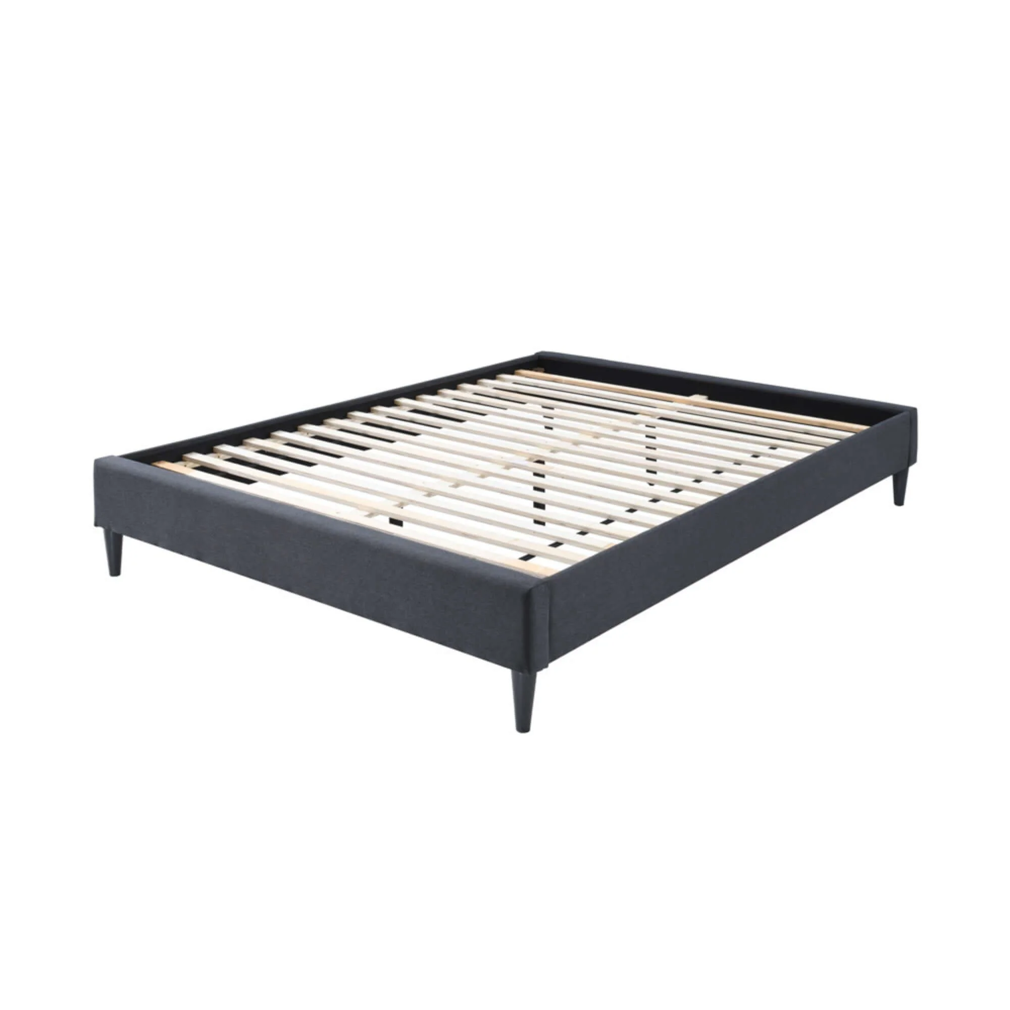 Arte Bed Frame Fabric Mattress Platform Base  Mid Grey - Image 7