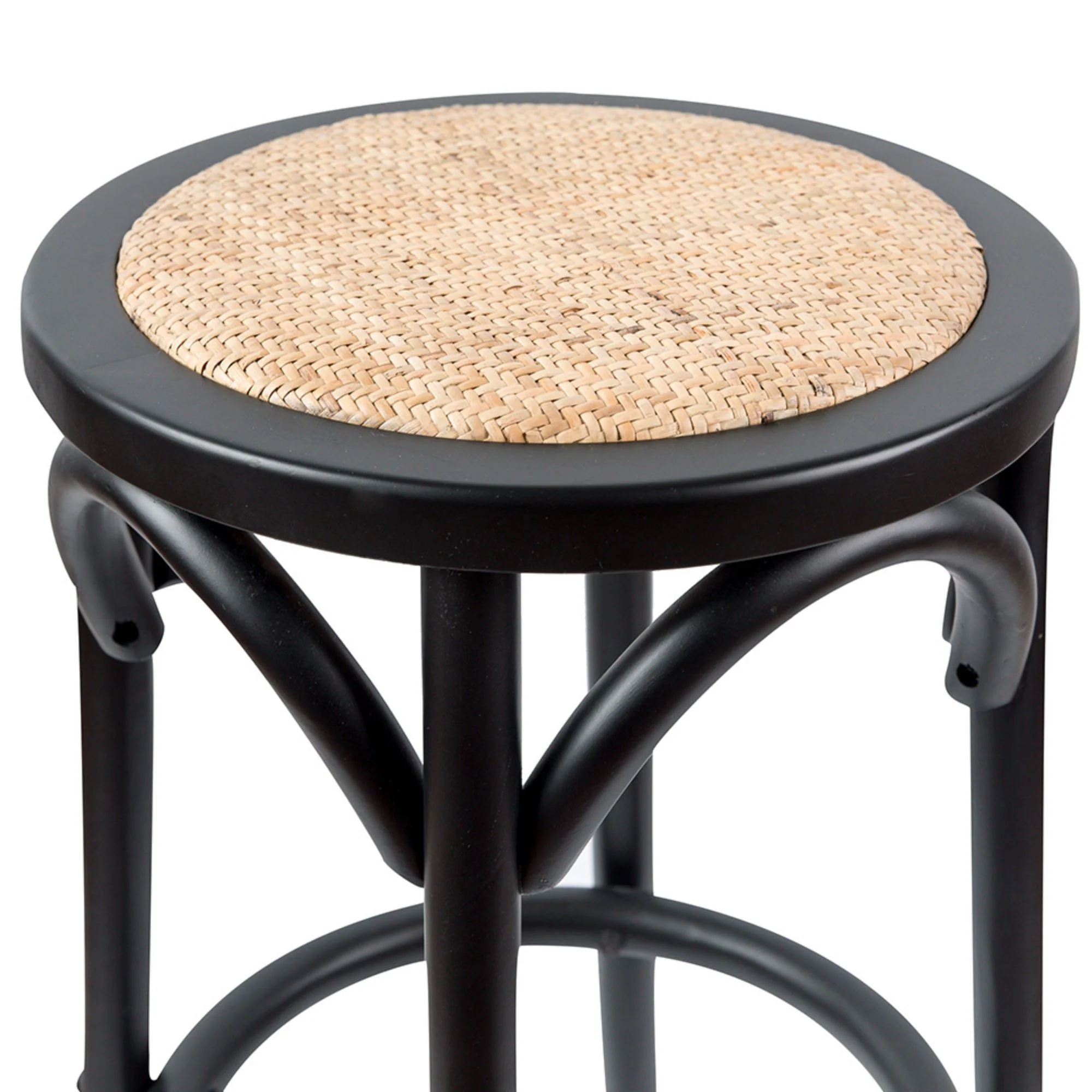 Aster Round Bar Stools Black - Image 3