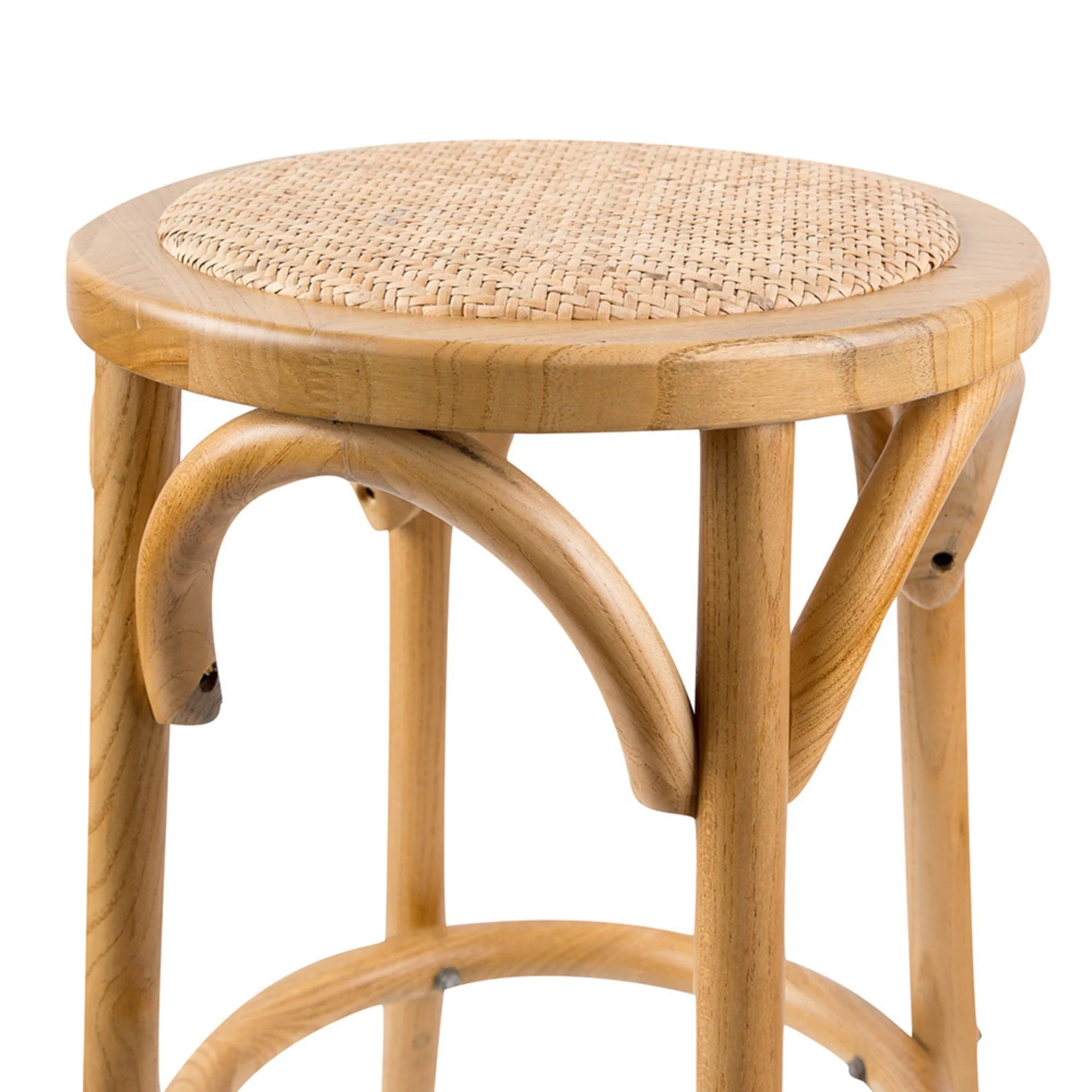 Aster Round Bar Stools Oak - Image 3