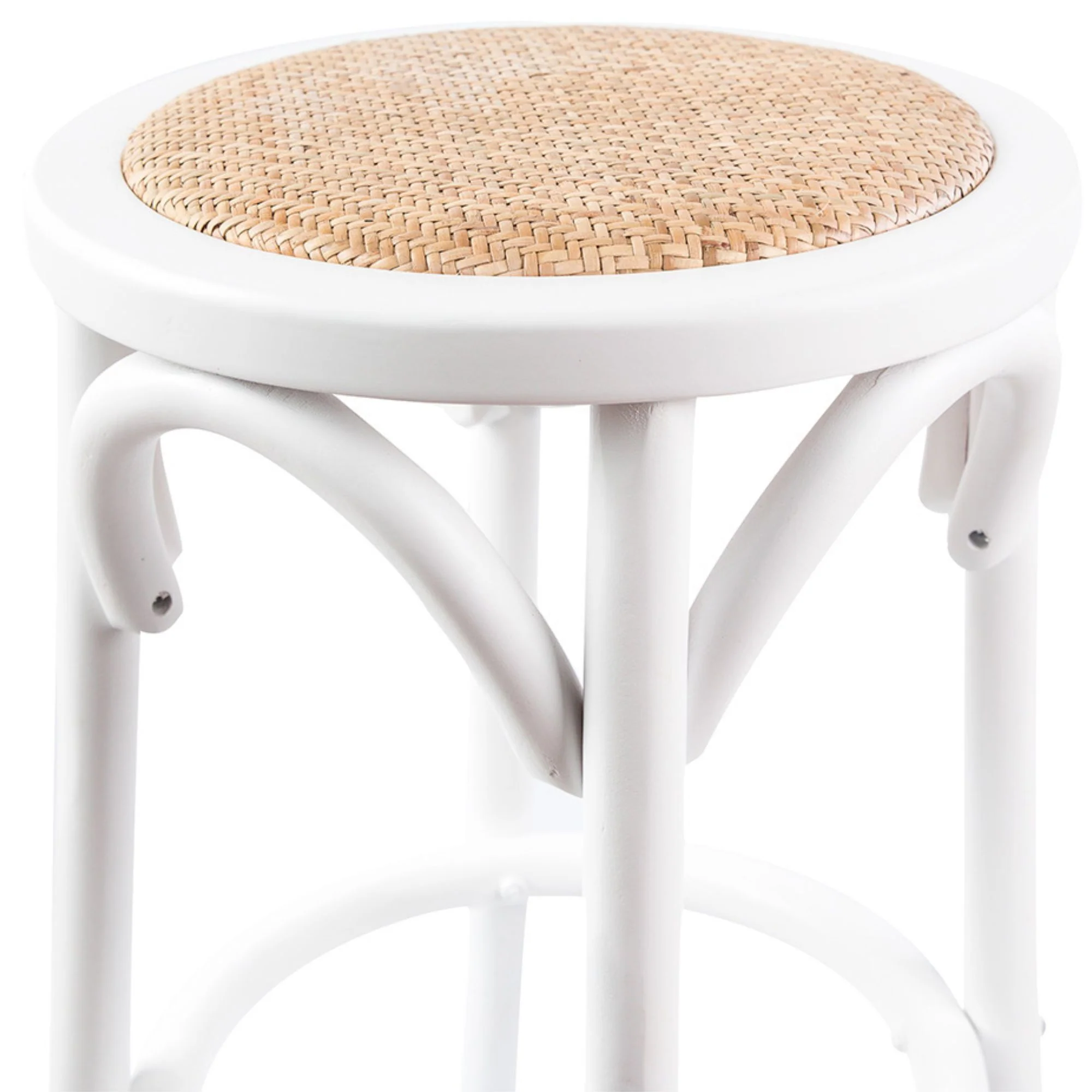 Aster Round Bar Stools White - Image 4