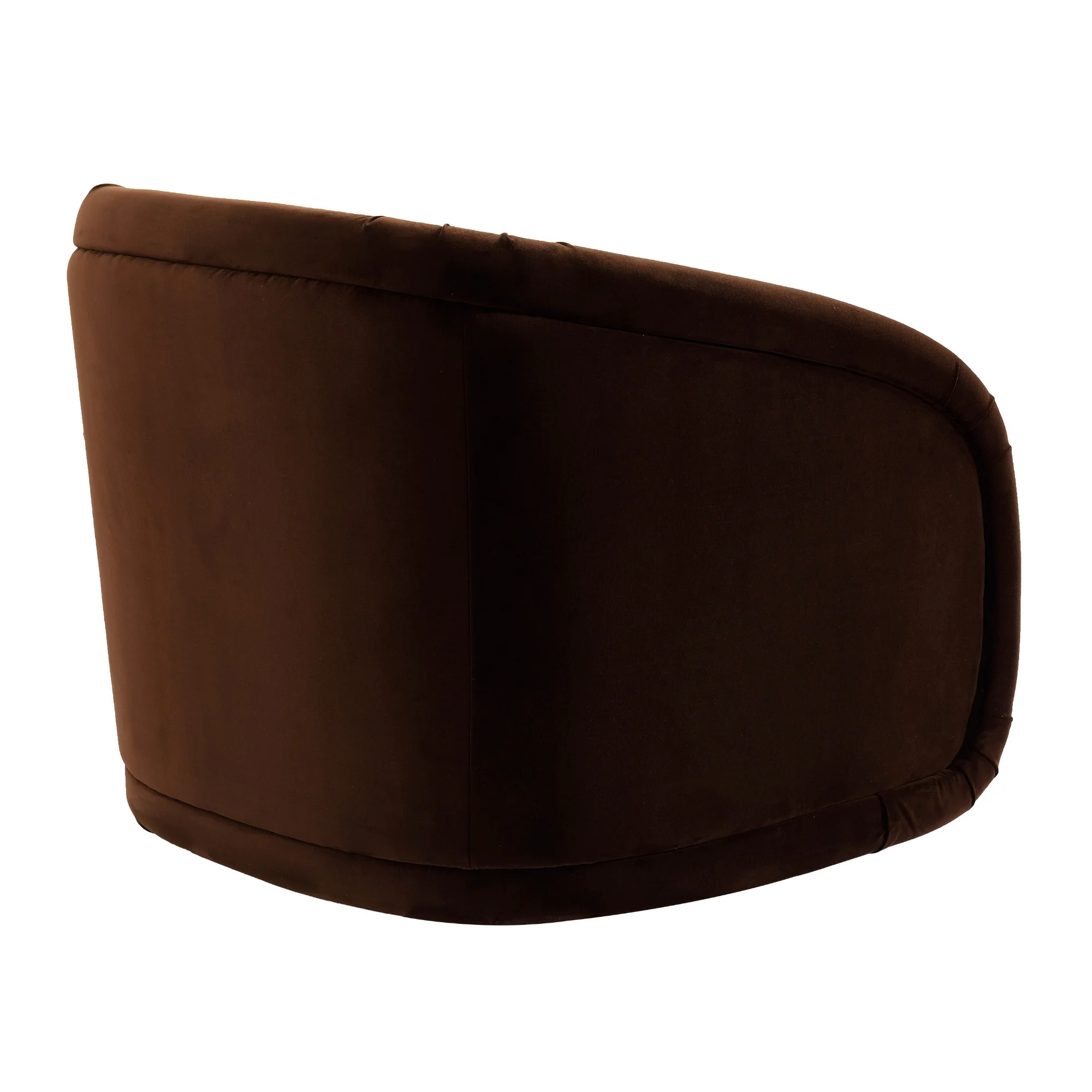 Avonia Swivel Occasional Boucle Chair Chocolate - Image 4