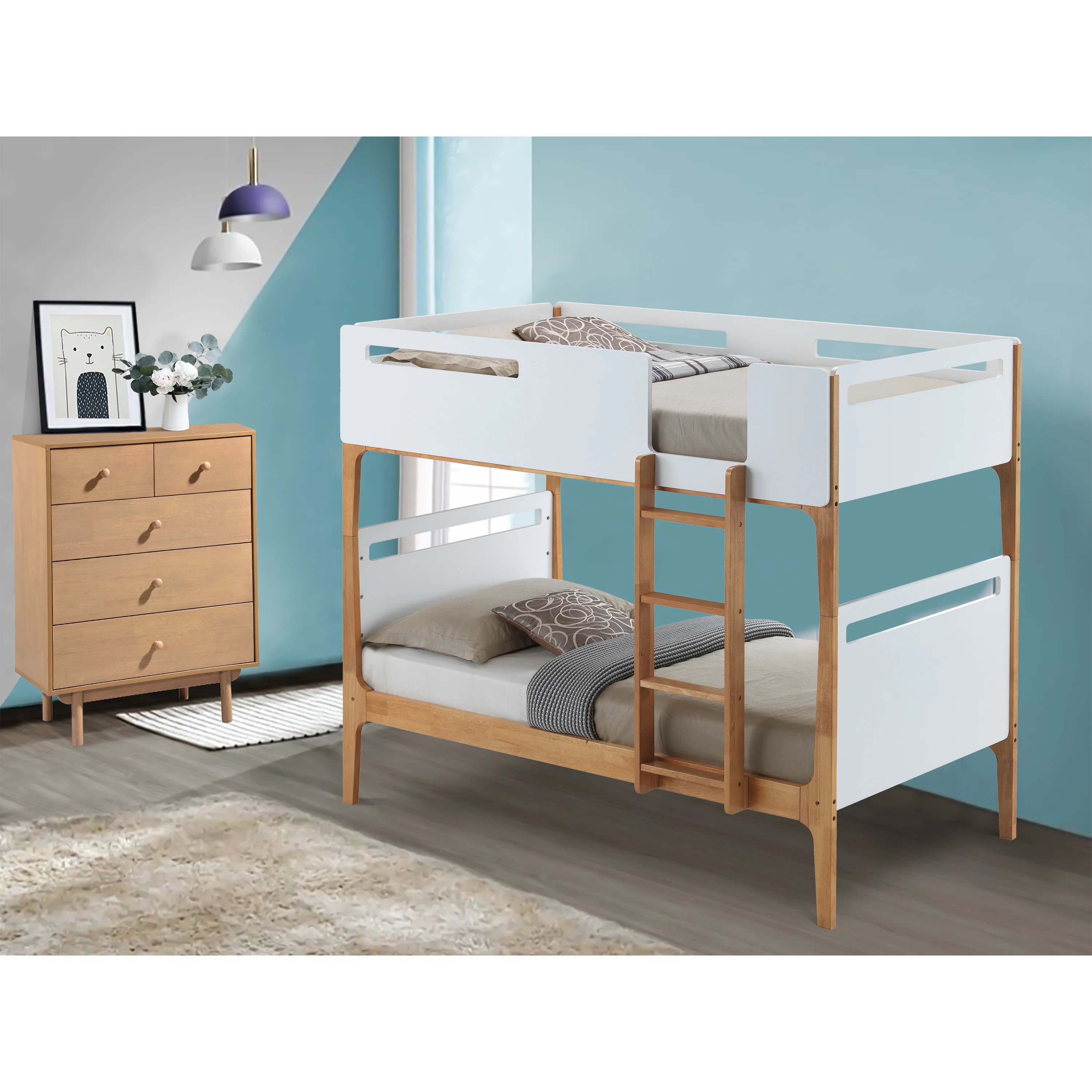 Baby Rose Single Bunk Bed Frame - Image 2