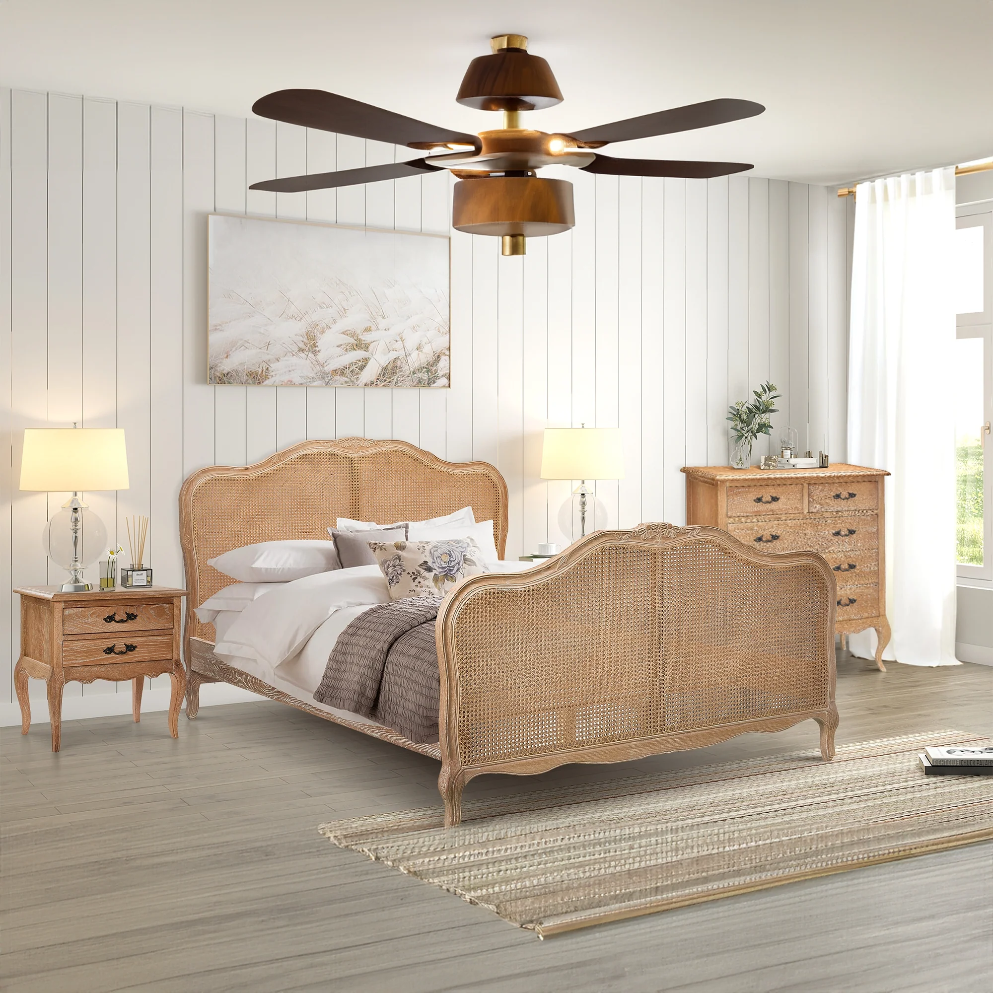 Bali Bed Frame Oak - Image 8