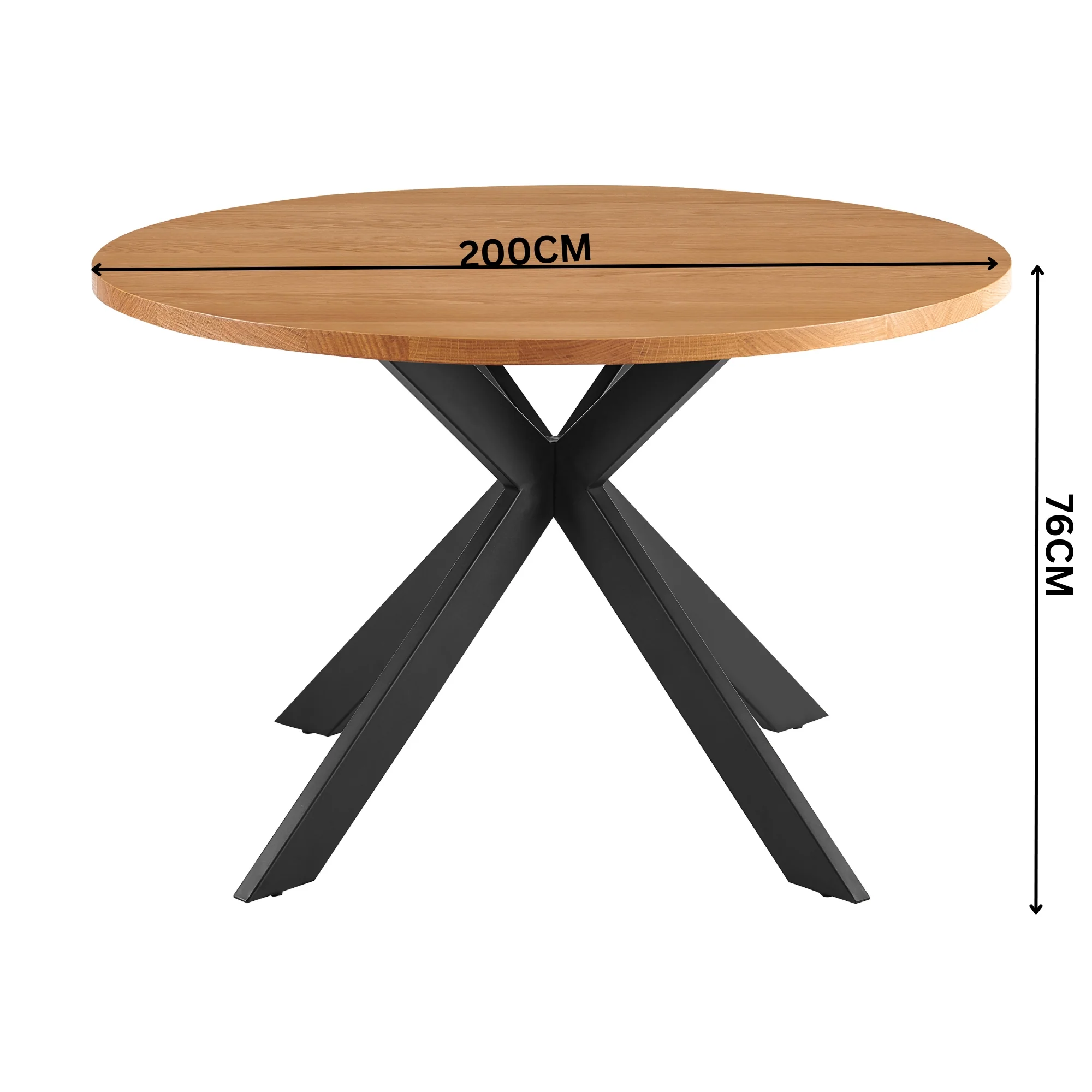 Barlo 120cm Round Dining Table Natural - Image 2