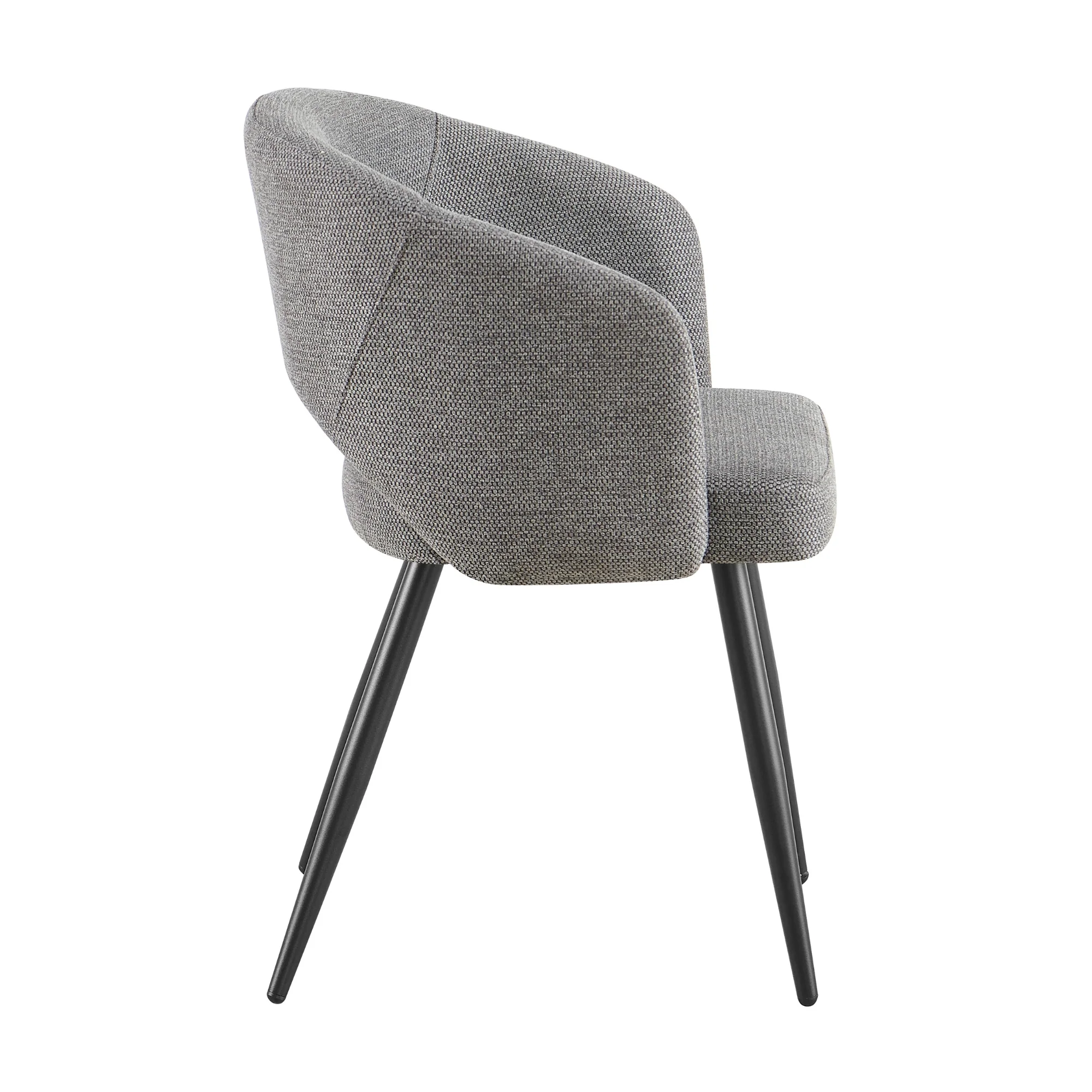 Barlo 5pc Dining Set 120cm Round Table 4 Grey Chair Natural - Image 7