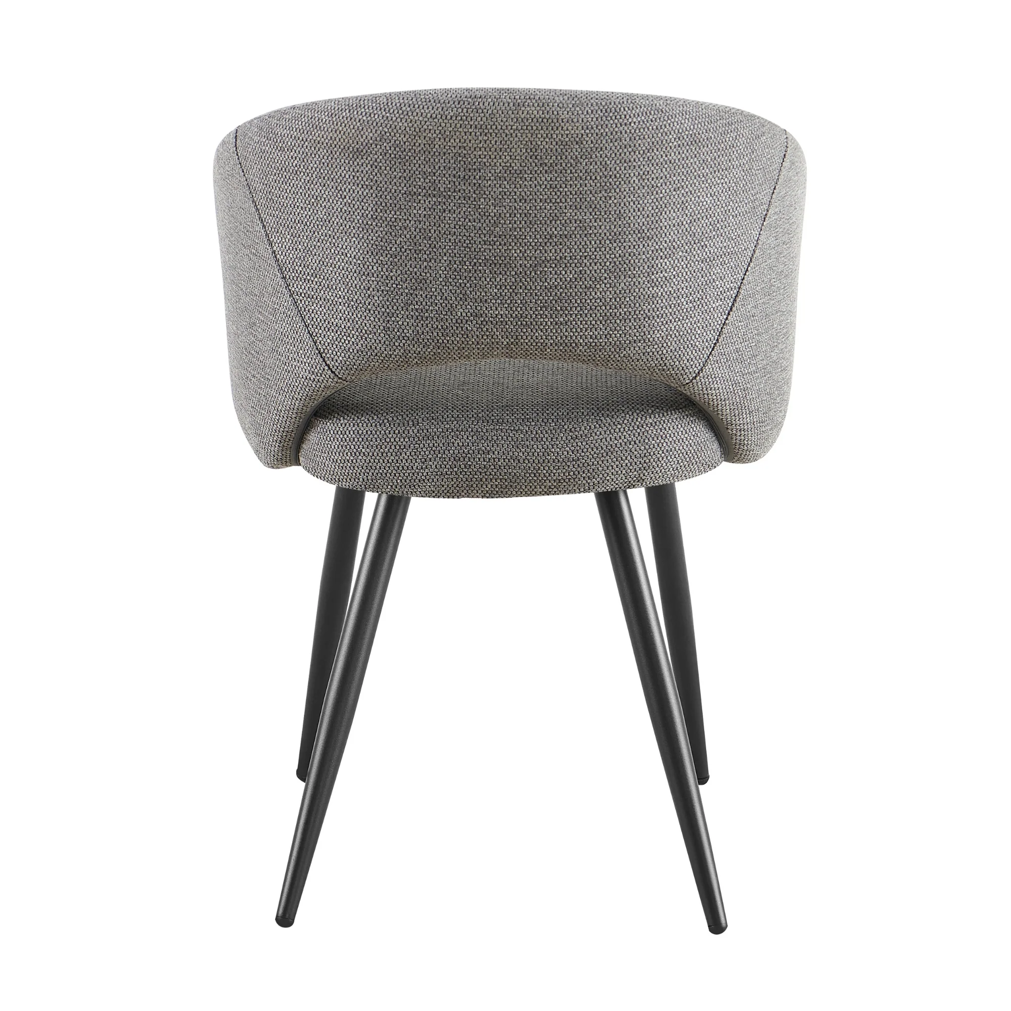 Barlo 5pc Dining Set 120cm Round Table 4 Grey Chair Natural - Image 8