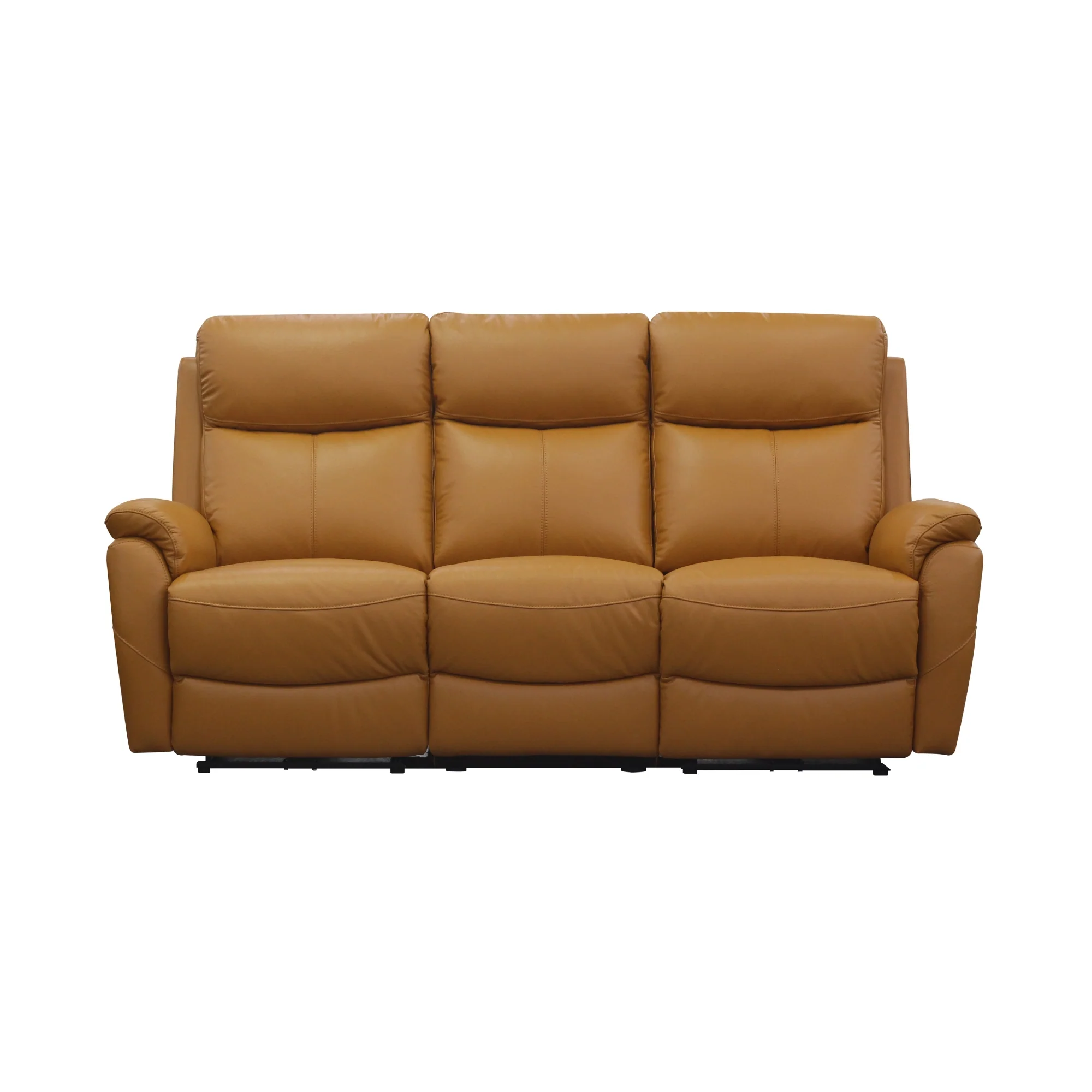 Berkeley 3+1+1 Electric Leather Recliner Sofa Set Tangerine - Image 3