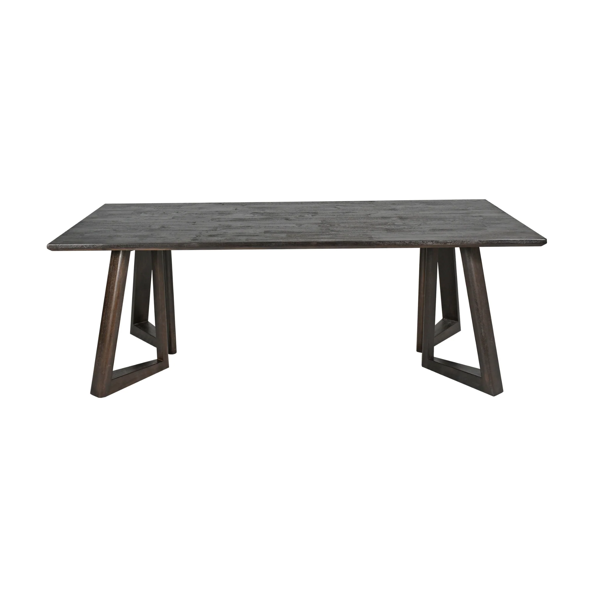 Besteneer 220cm Solid Timber Dining Table Chocolate - Image 2