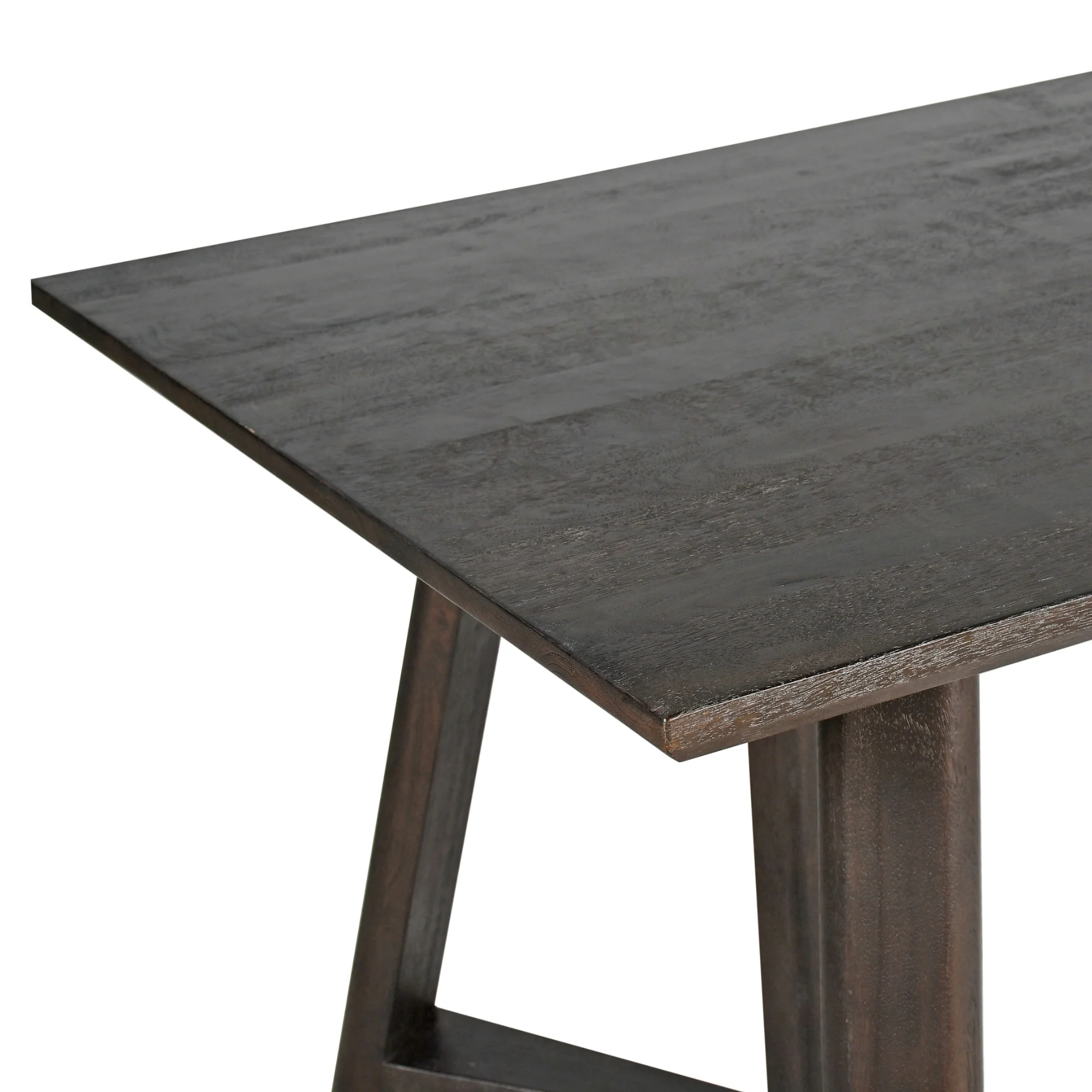 Besteneer 220cm Solid Timber Dining Table Chocolate - Image 4