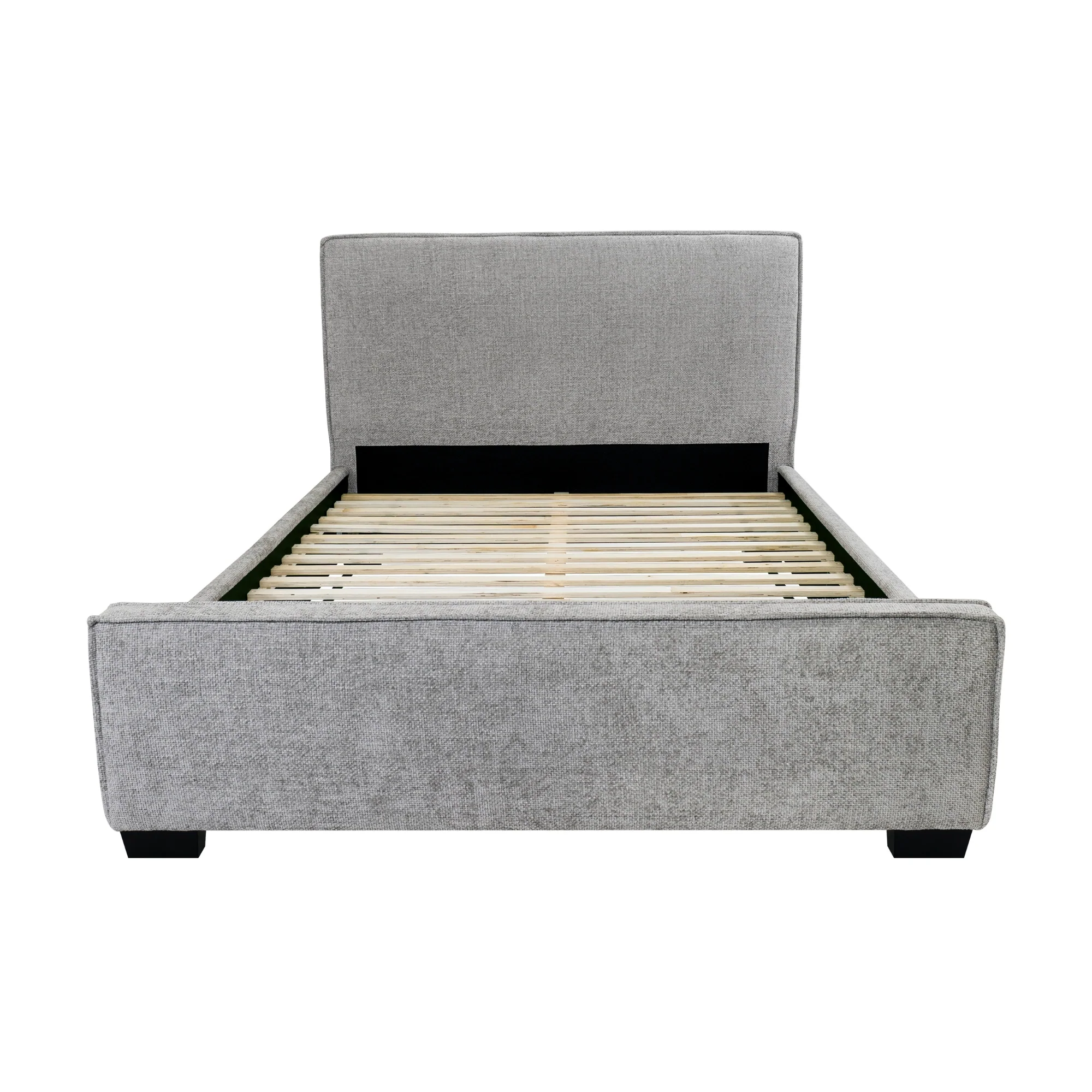 Bettany Queen Fabric Bed Frame Grey - Image 2