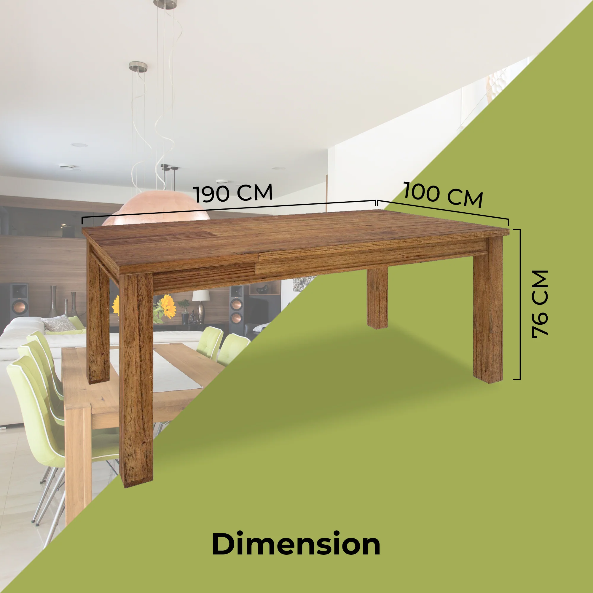 Birdsville 190cm Dining Table - Image 3