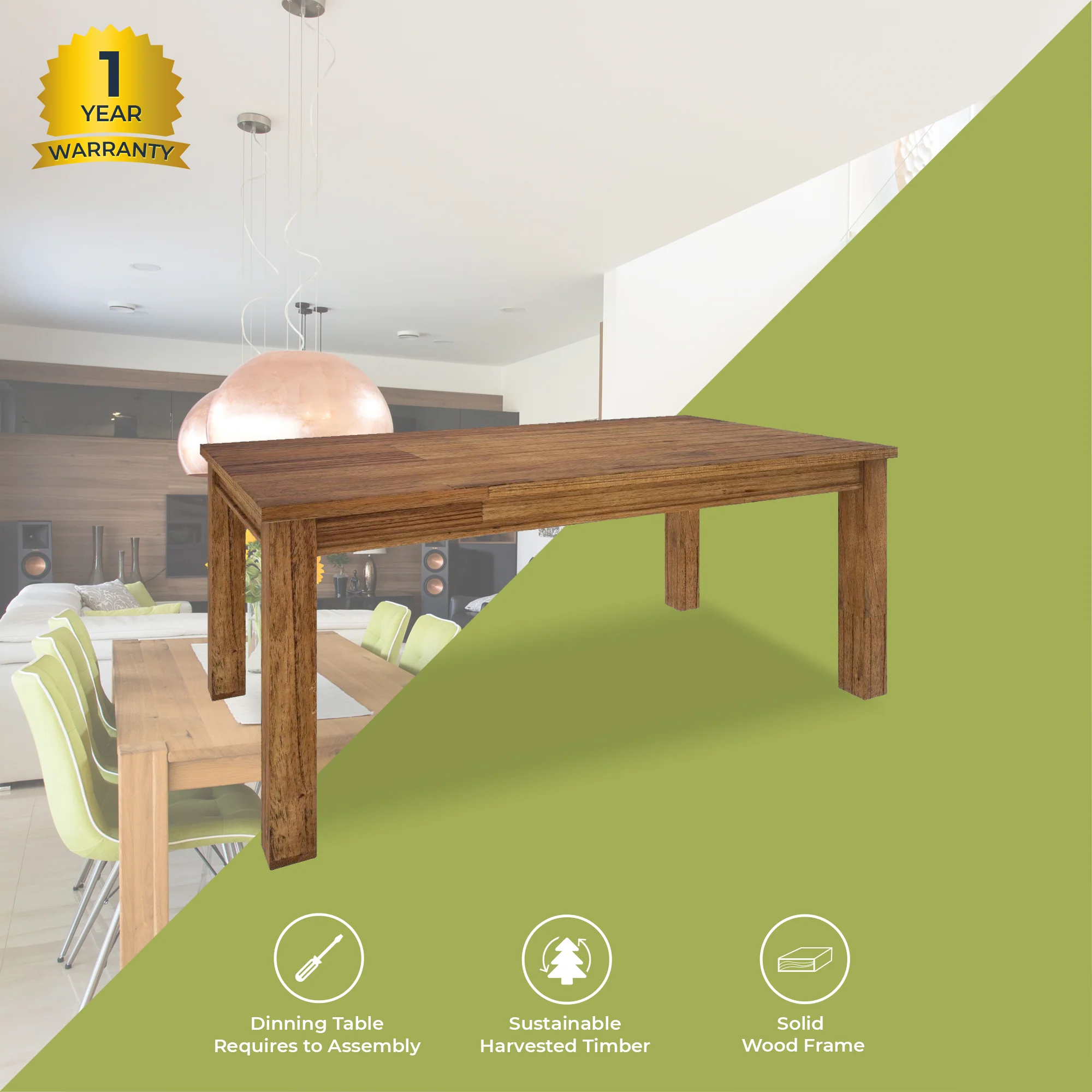 Birdsville 190cm Dining Table - Image 4