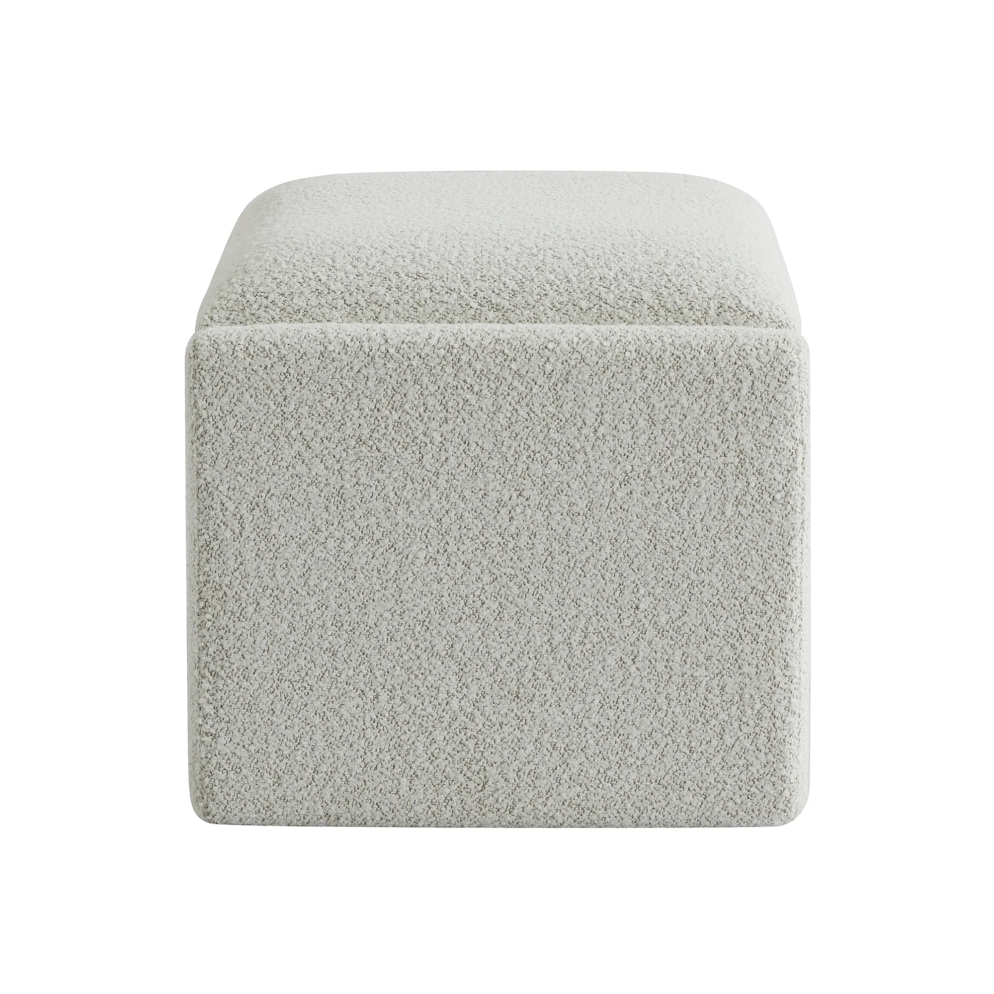 Broadway 60cm Boucle Ottoman Ivory - Image 3