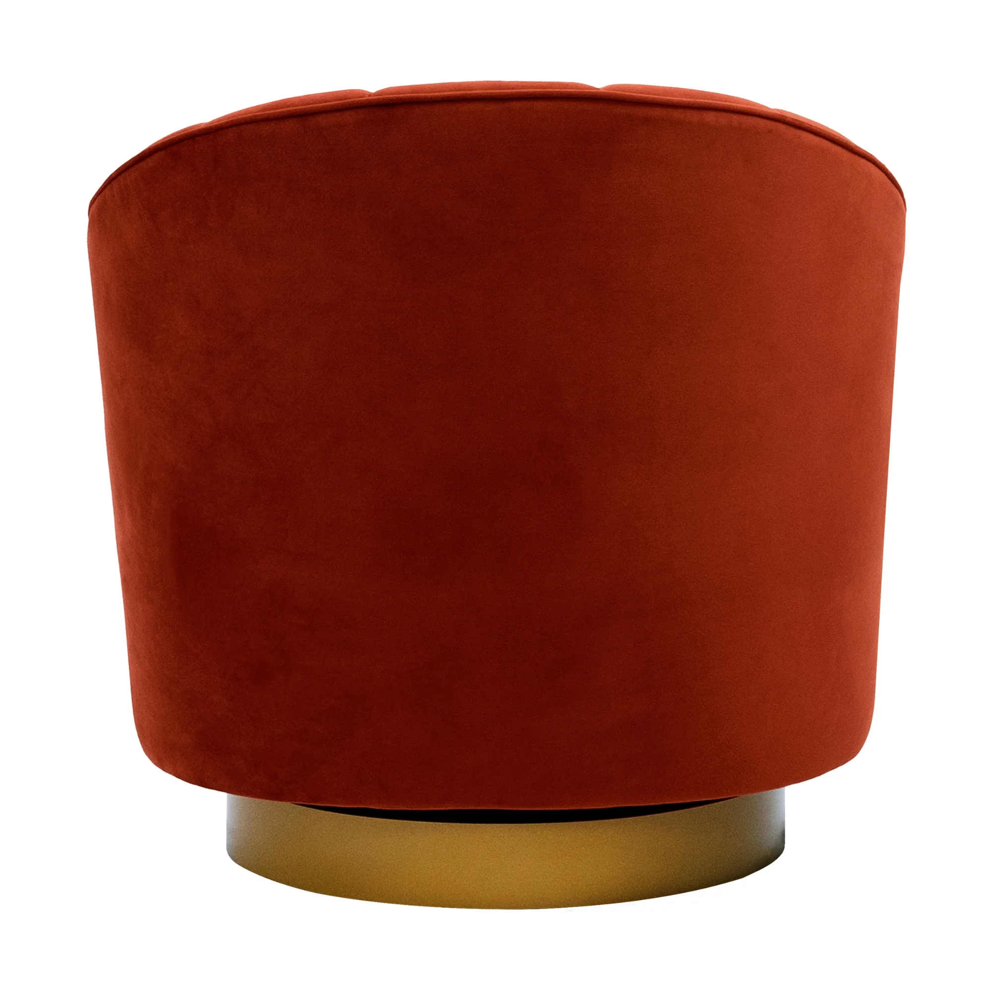 Bronte Swivel Accent Chair Rust Orange - Image 5
