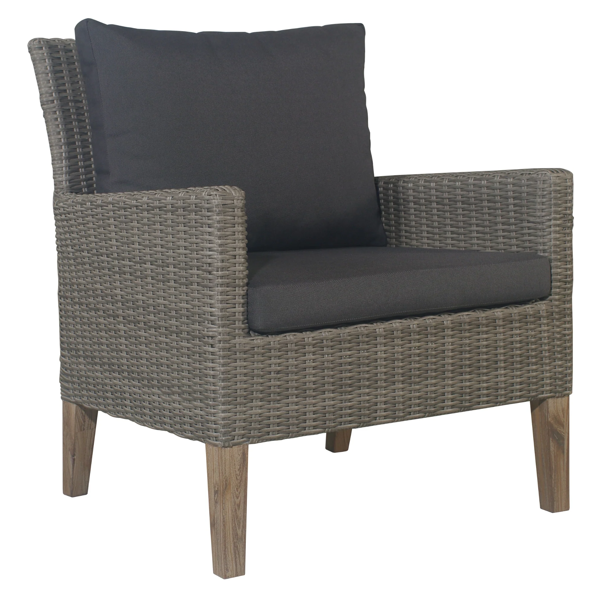 Byron 4pc Outdoor Sofa Set with White Coffee Table - Image 6
