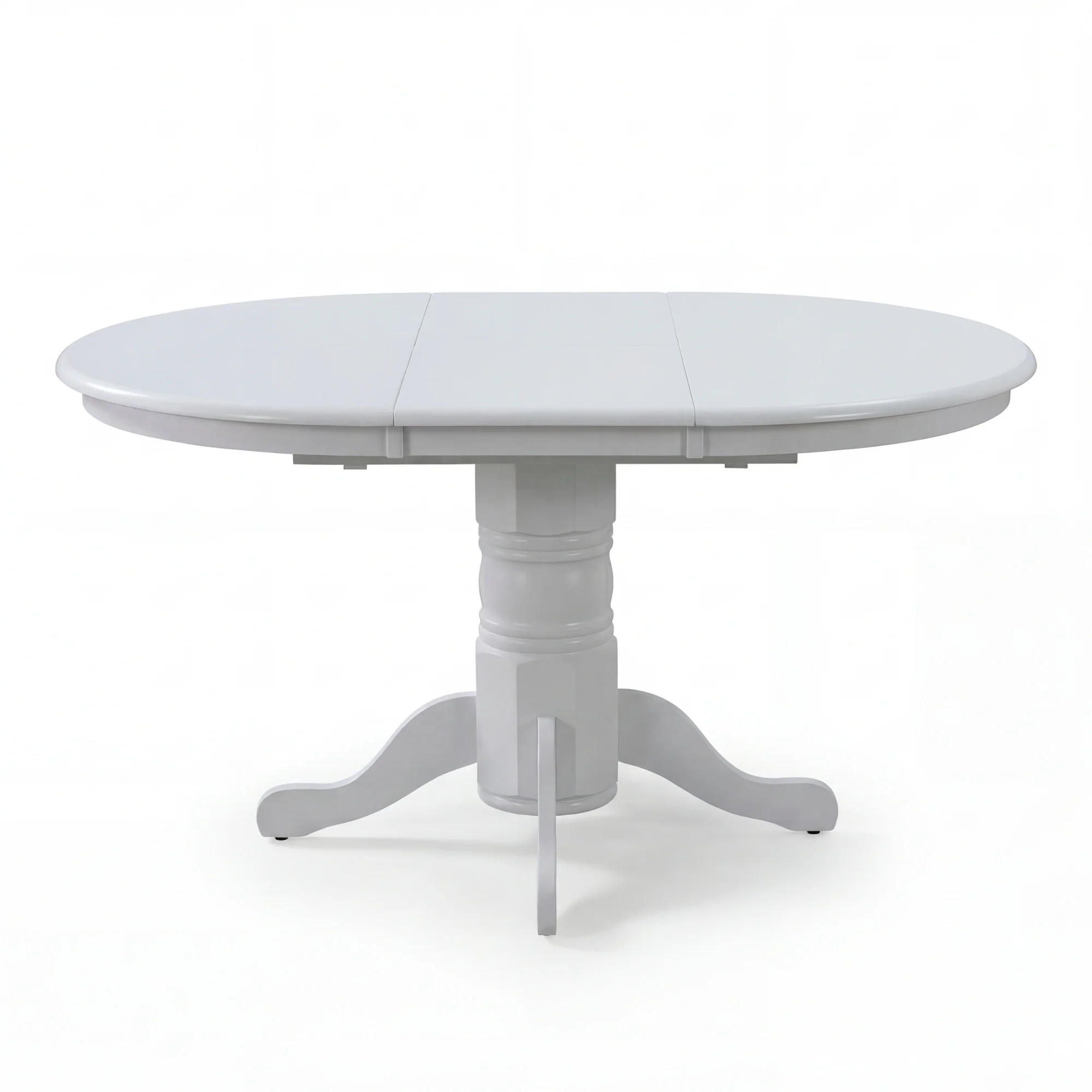 Cairns 106-150cm Extendable Round Hampton Dining Table White - Image 2