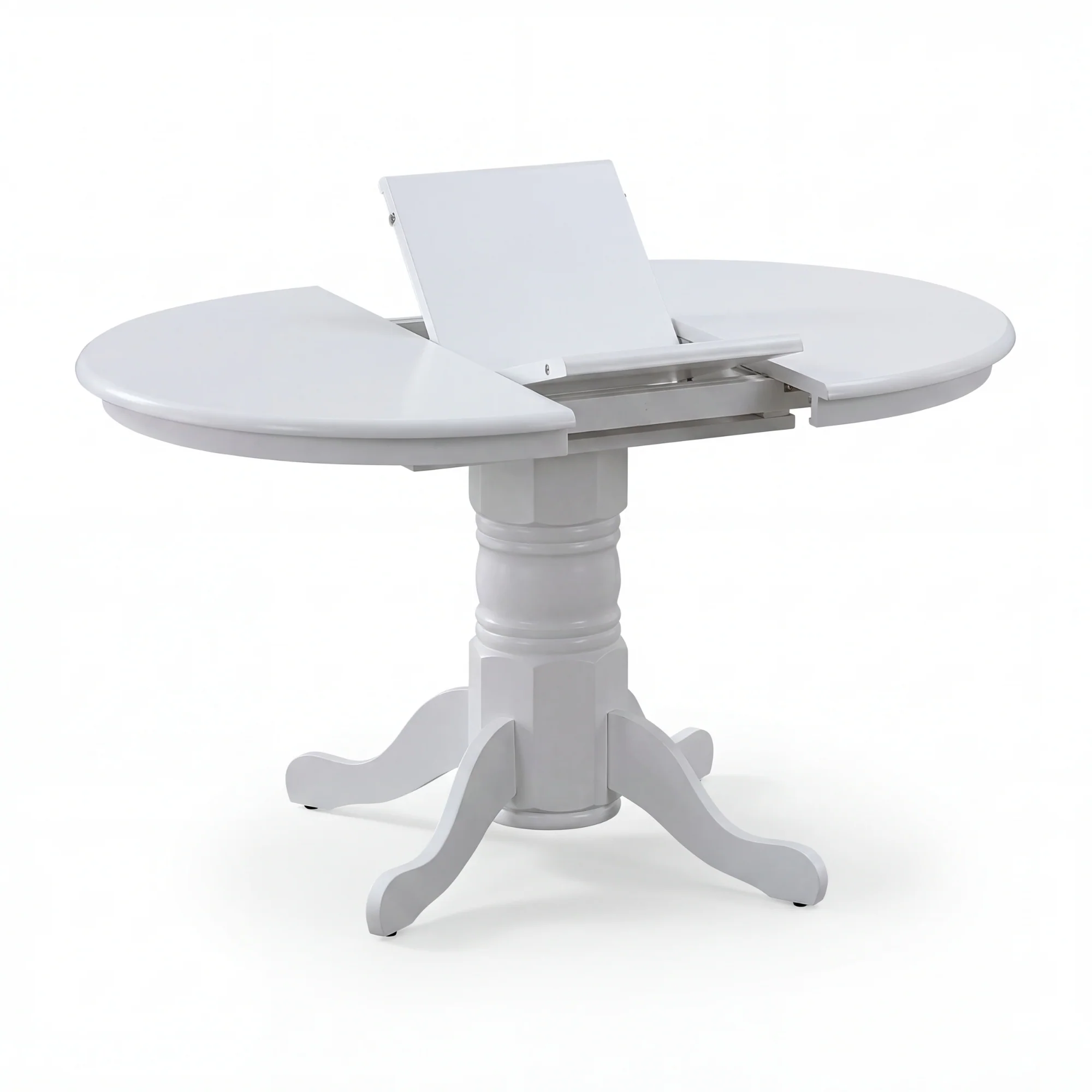 Cairns 106-150cm Extendable Round Hampton Dining Table White - Image 6