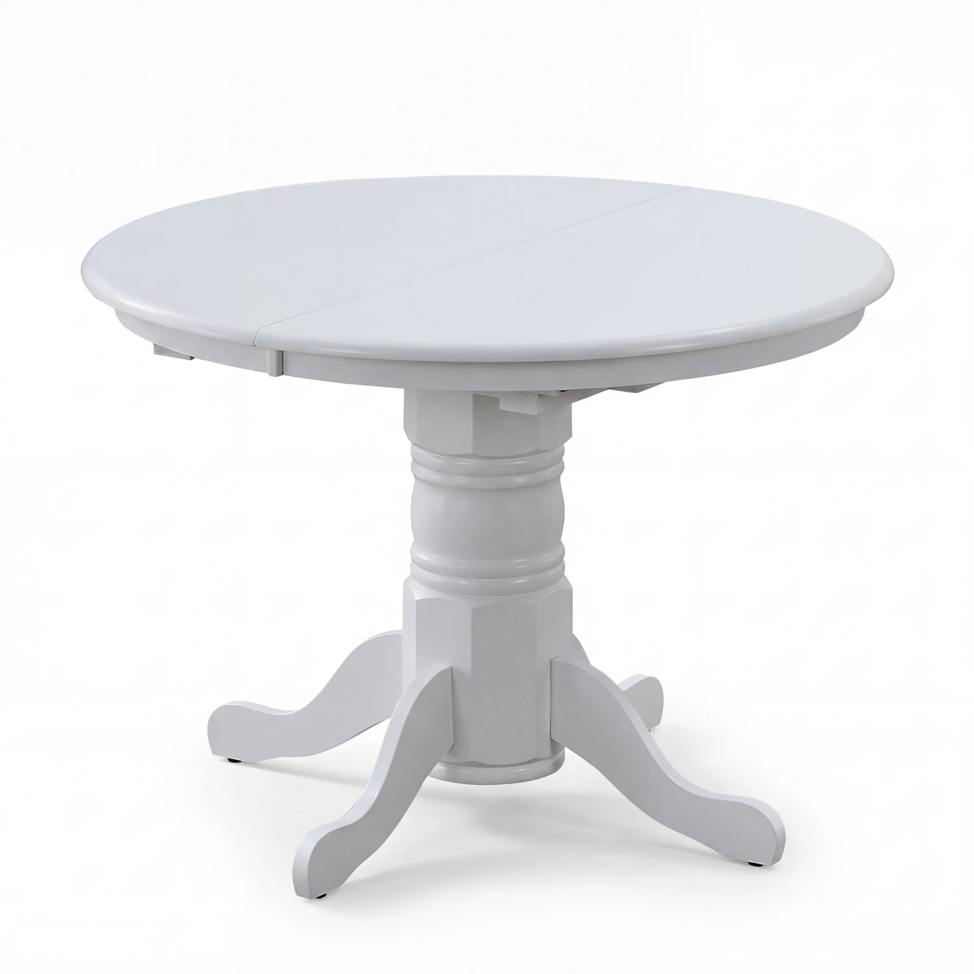 Cairns 106-150cm Extendable Round Hampton Dining Table White - Image 7