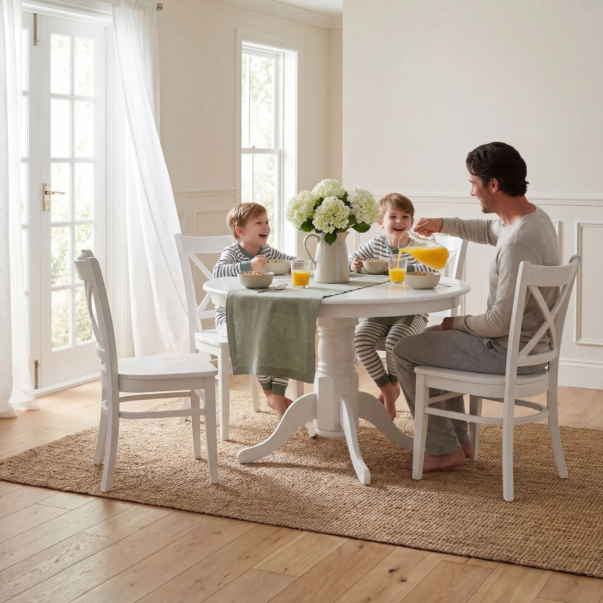 Cairns 2pc Set Hampton Dining Chair White - Image 3