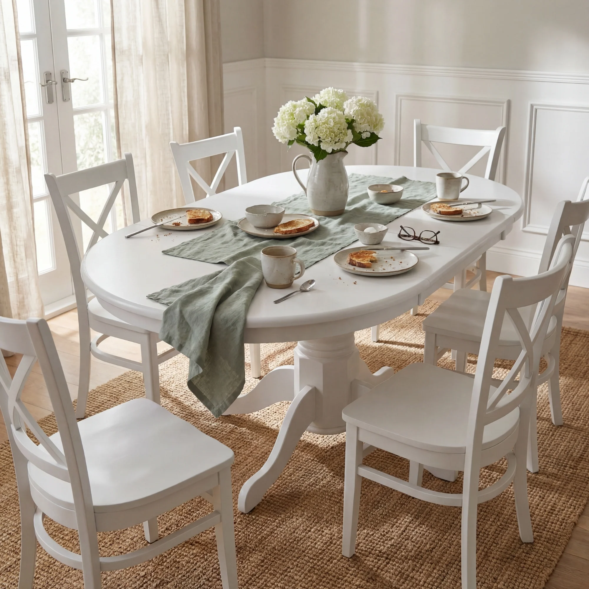 Cairns 2pc Set Hampton Dining Chair White - Image 5
