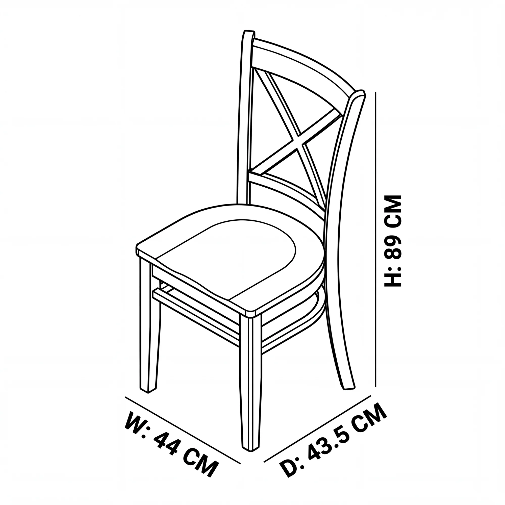 Cairns 2pc Set Hampton Dining Chair White - Image 8