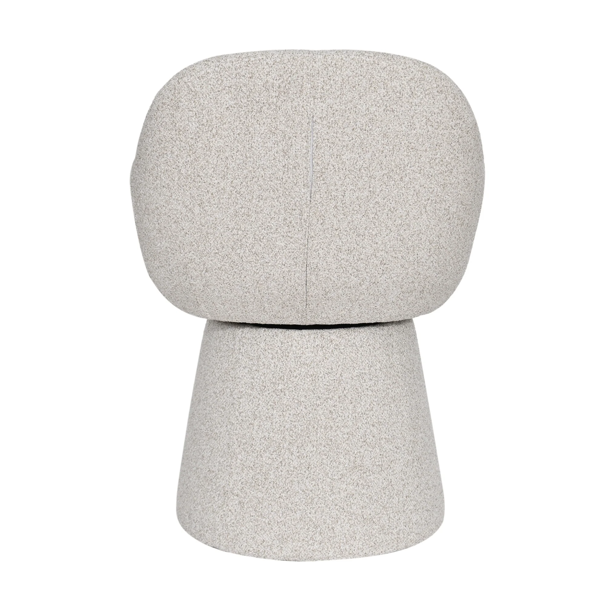 Cali Fabric Swivel Dining Chair Grey - Image 4